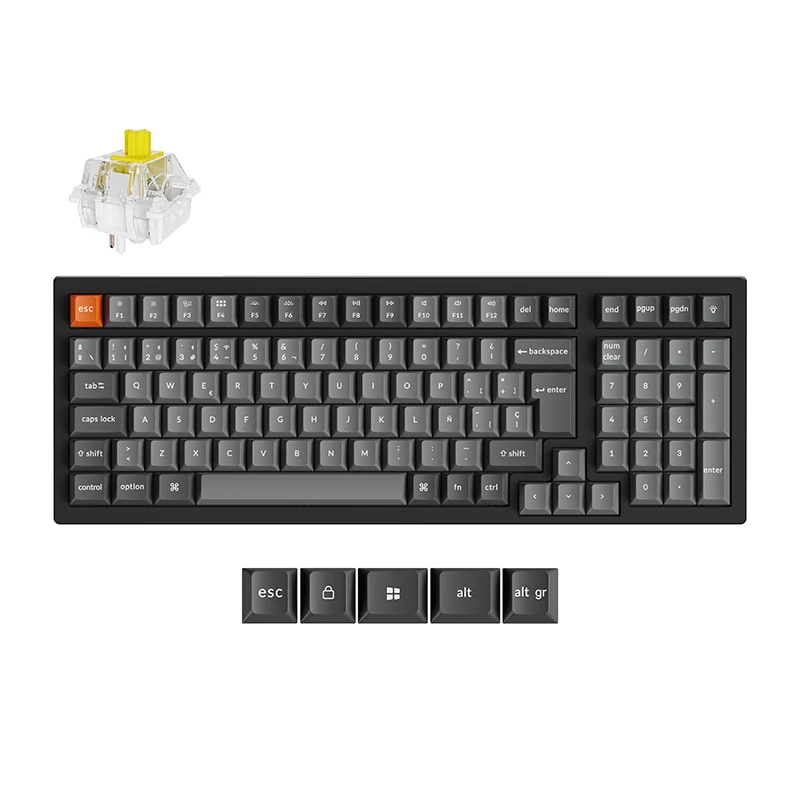 Teclado mecánico inalámbrico Keychron K4 Max QMK colección distribución ISO