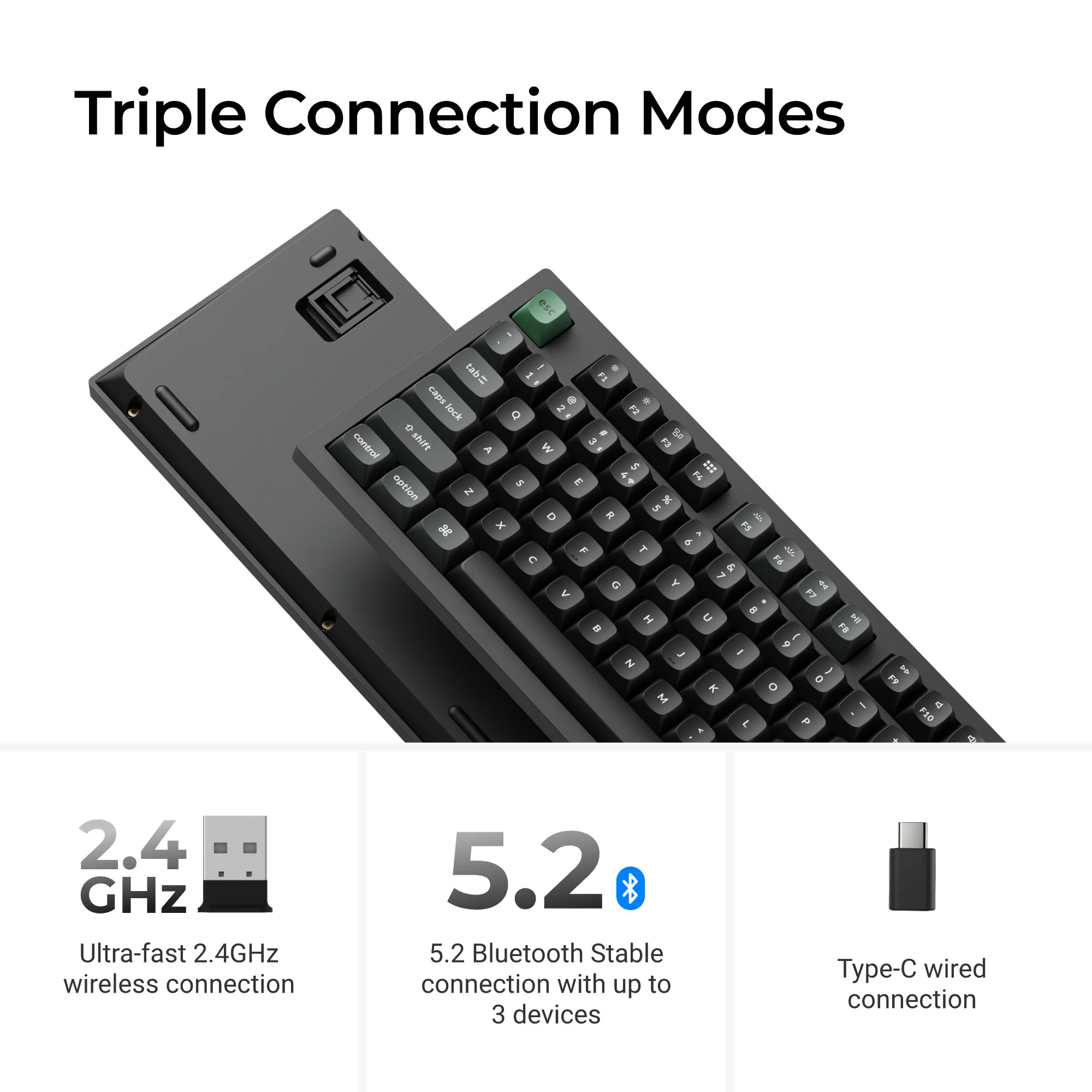 Teclado mecánico inalámbrico personalizado Keychron K10 Ultra 8K