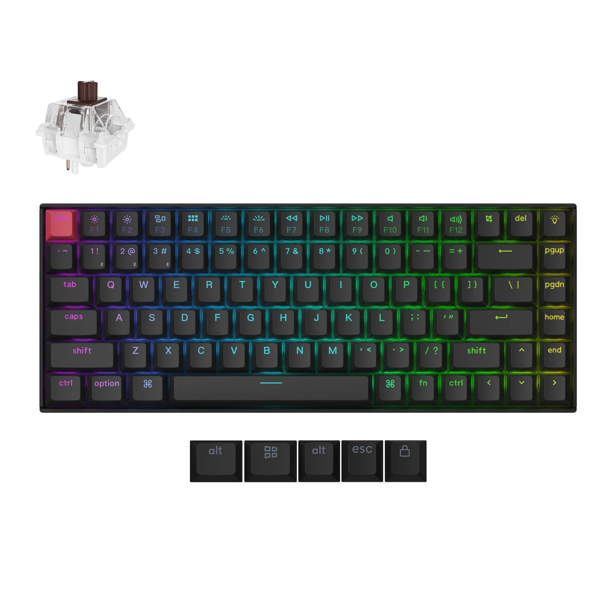 Keychron K2 QMK Teclado mecánico inalámbrico (Versión 3)