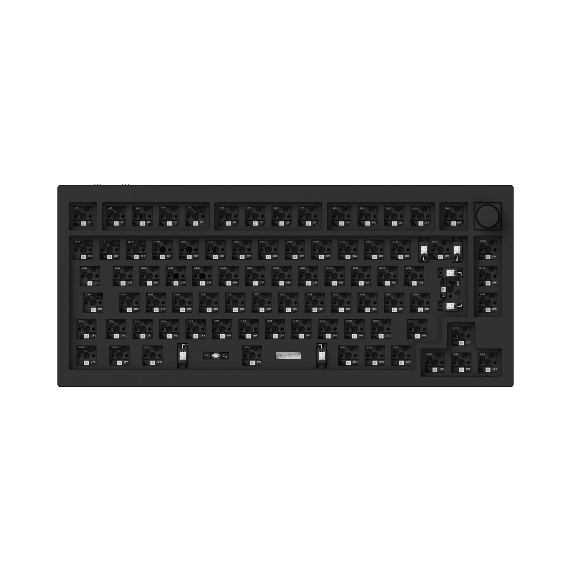 Keychron Q1 Pro QMK/VIA langaton Custom-mekaaninen näppäimistö ISO-asettelukokoelma