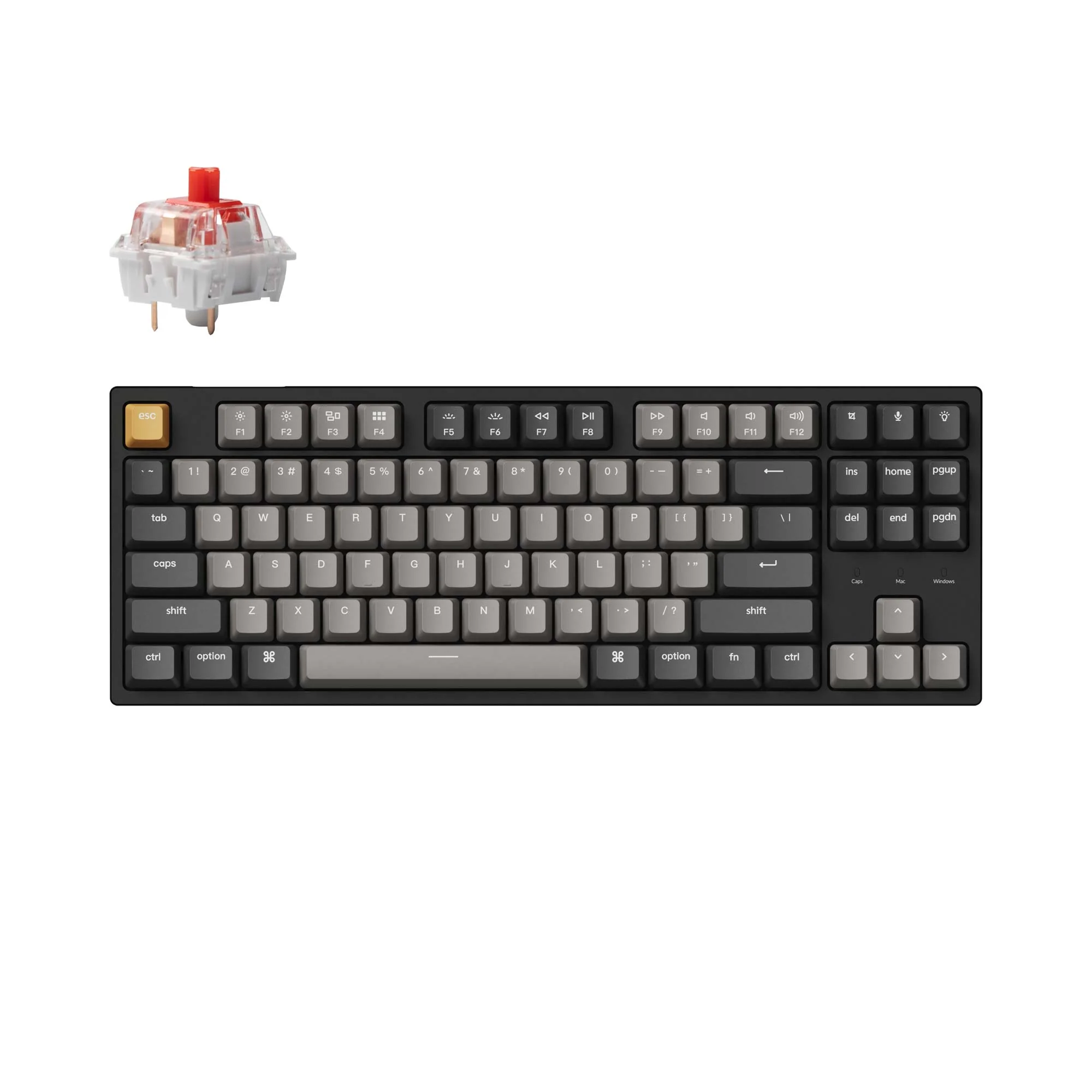 Clavier mécanique filaire Keychron C1 Pro QMK/VIA