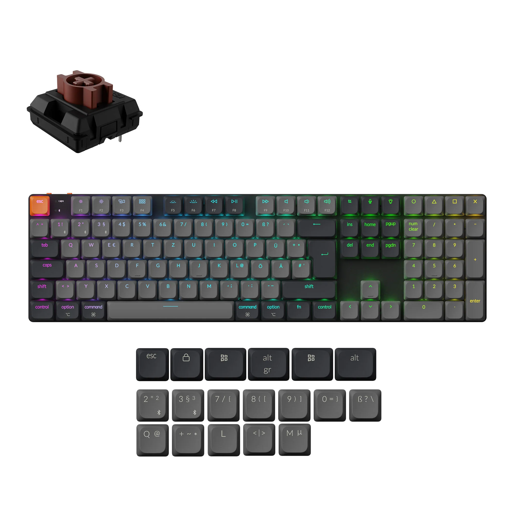 Keychron K5 QMK Wireless Mechanical Keyboard (ISO Layout) - Version 2