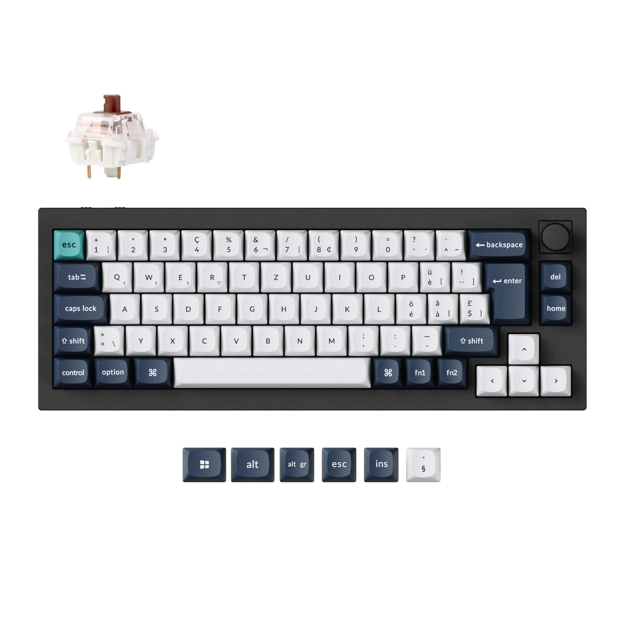 Keychron Q2 Max QMK/VIA Teclado mecánico inalámbrico personalizado Colección ISO