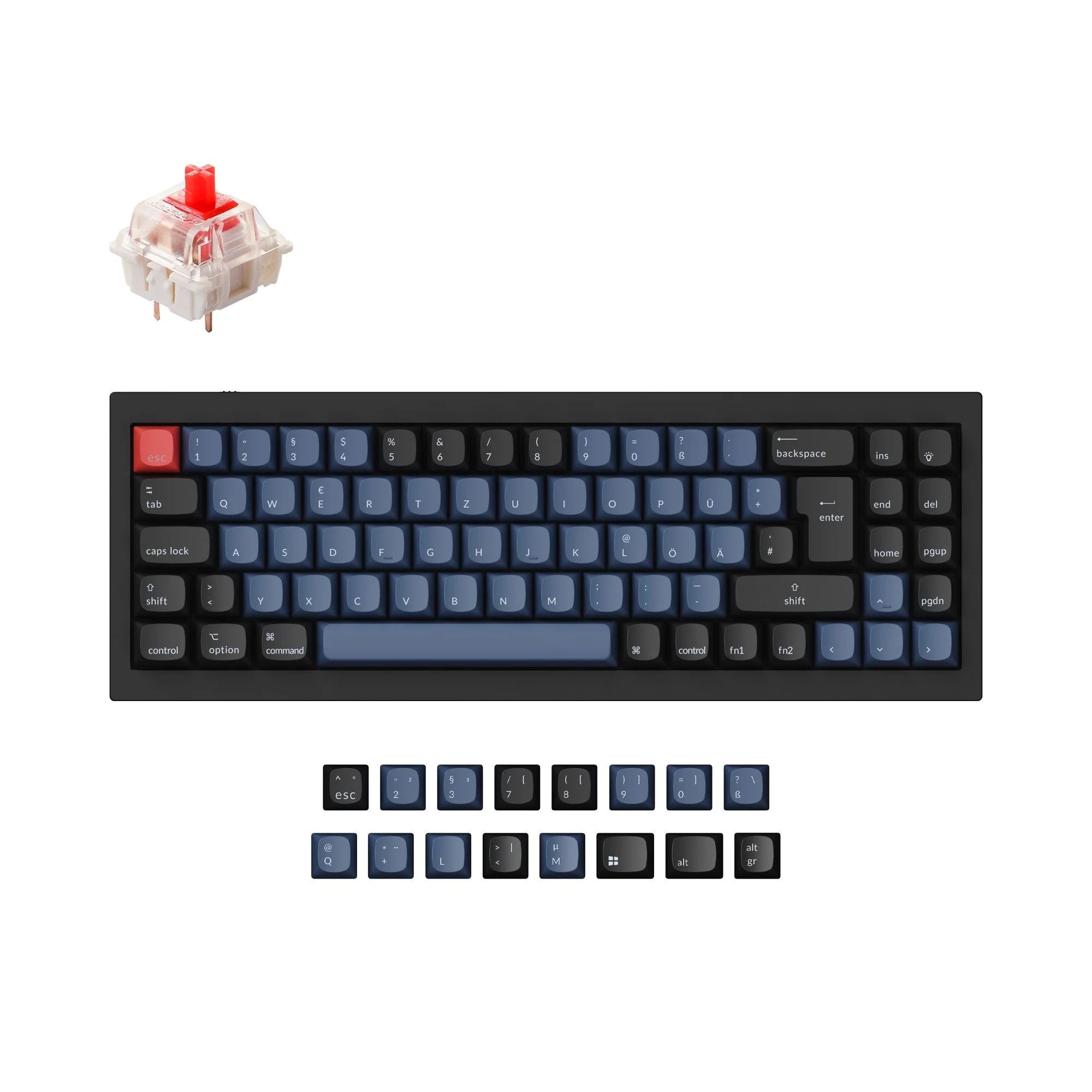 Colección Keychron Q7 QMK teclado mecánico personalizado diseño ISO
