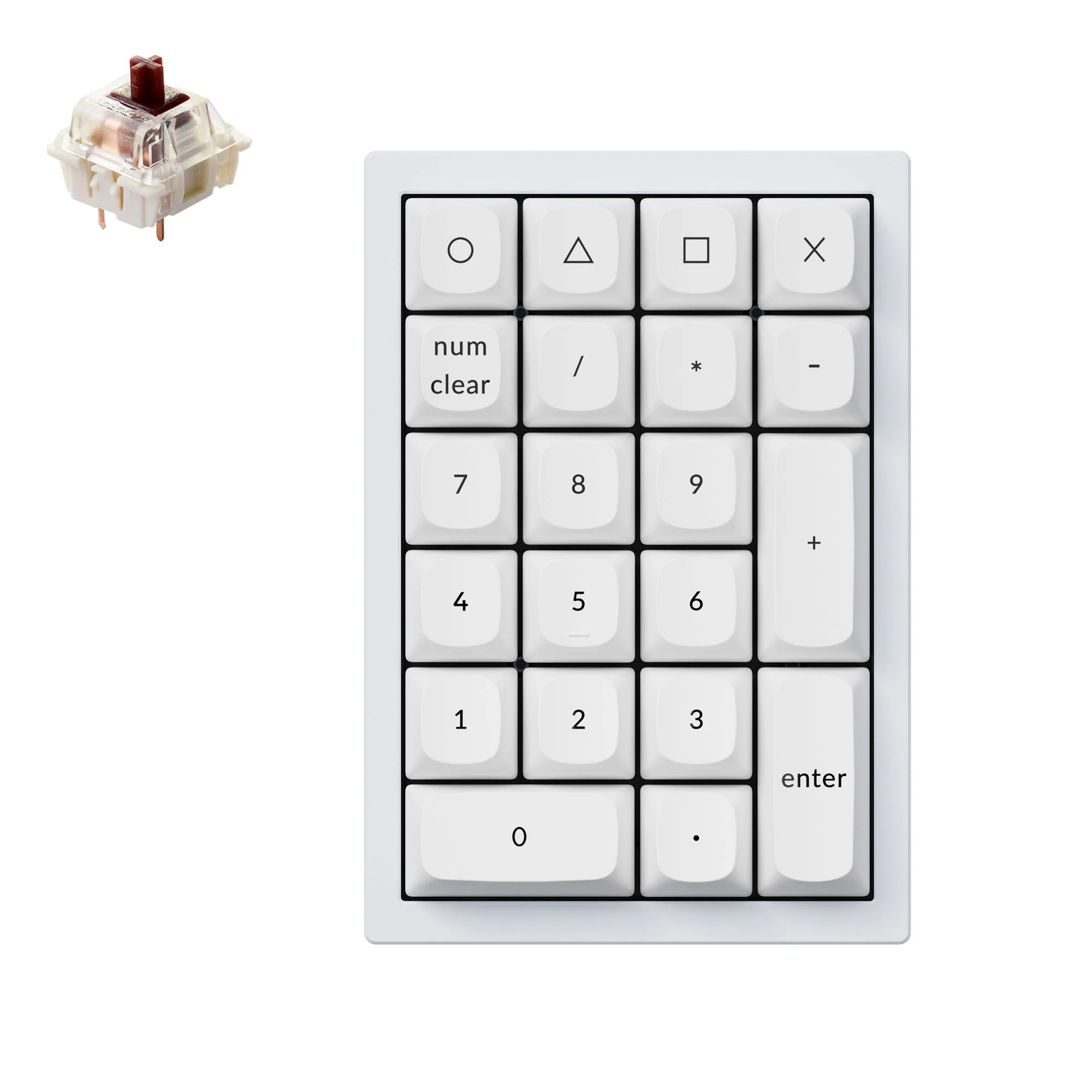 Keychron Q0 QMK Custom nummerplatta