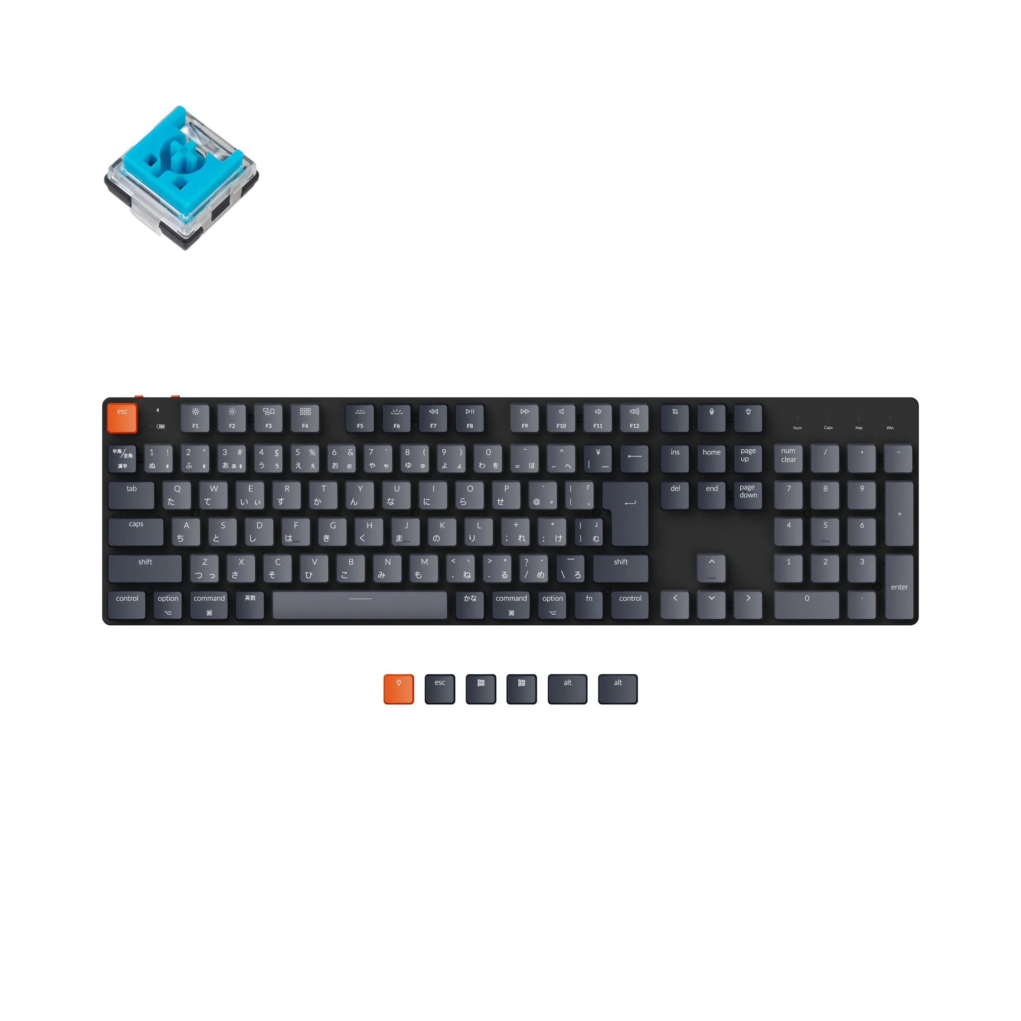 Keychron K5 SE trådløst mekanisk tastatur (japansk JIS-layout)