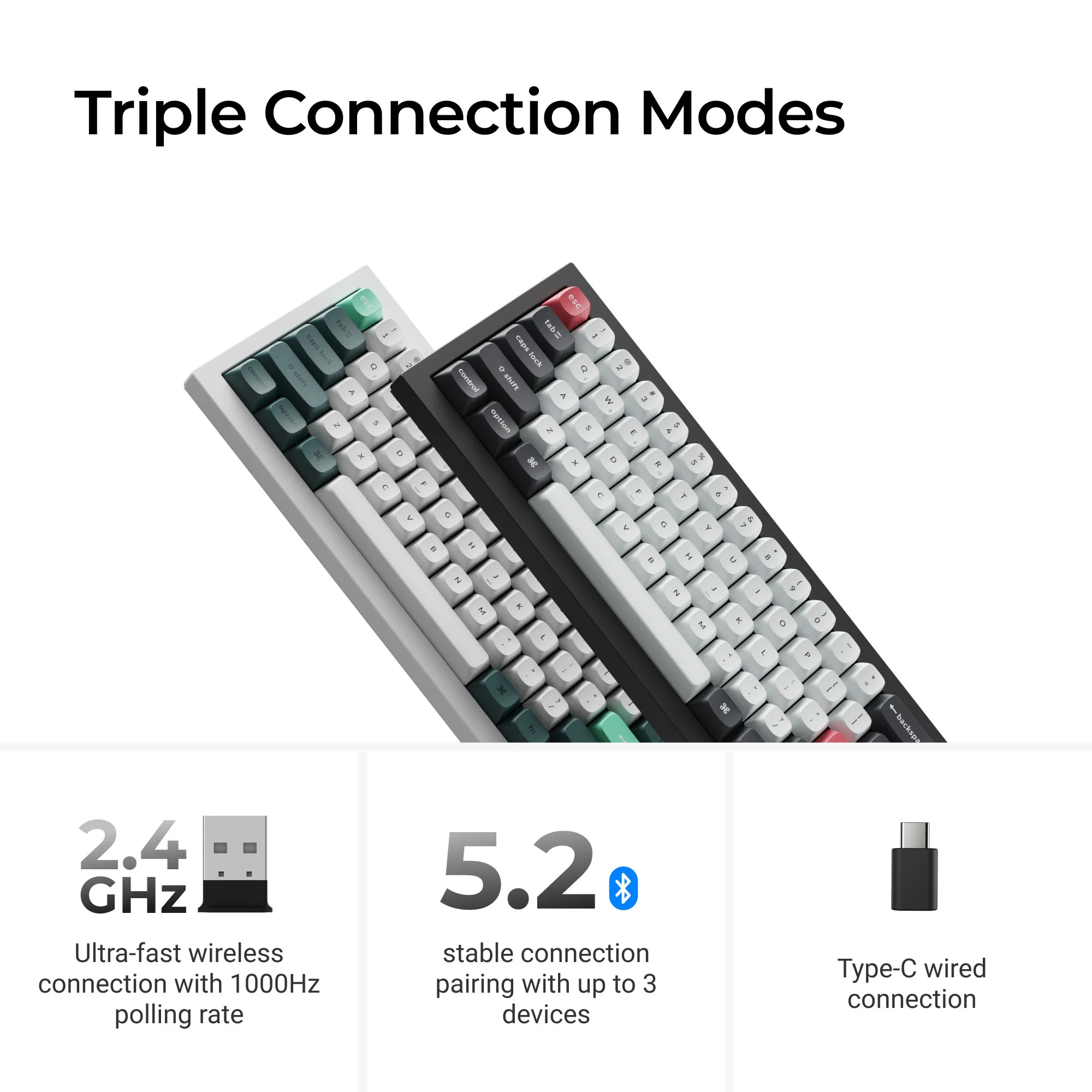 Keychron Q4 HE Clavier sans fil personnalisé QMK