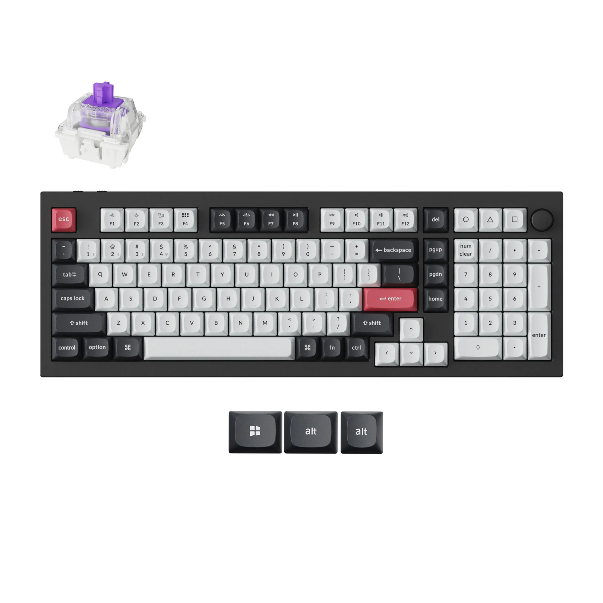 Keychron Q5 HE QMK langaton custom-näppäimistö