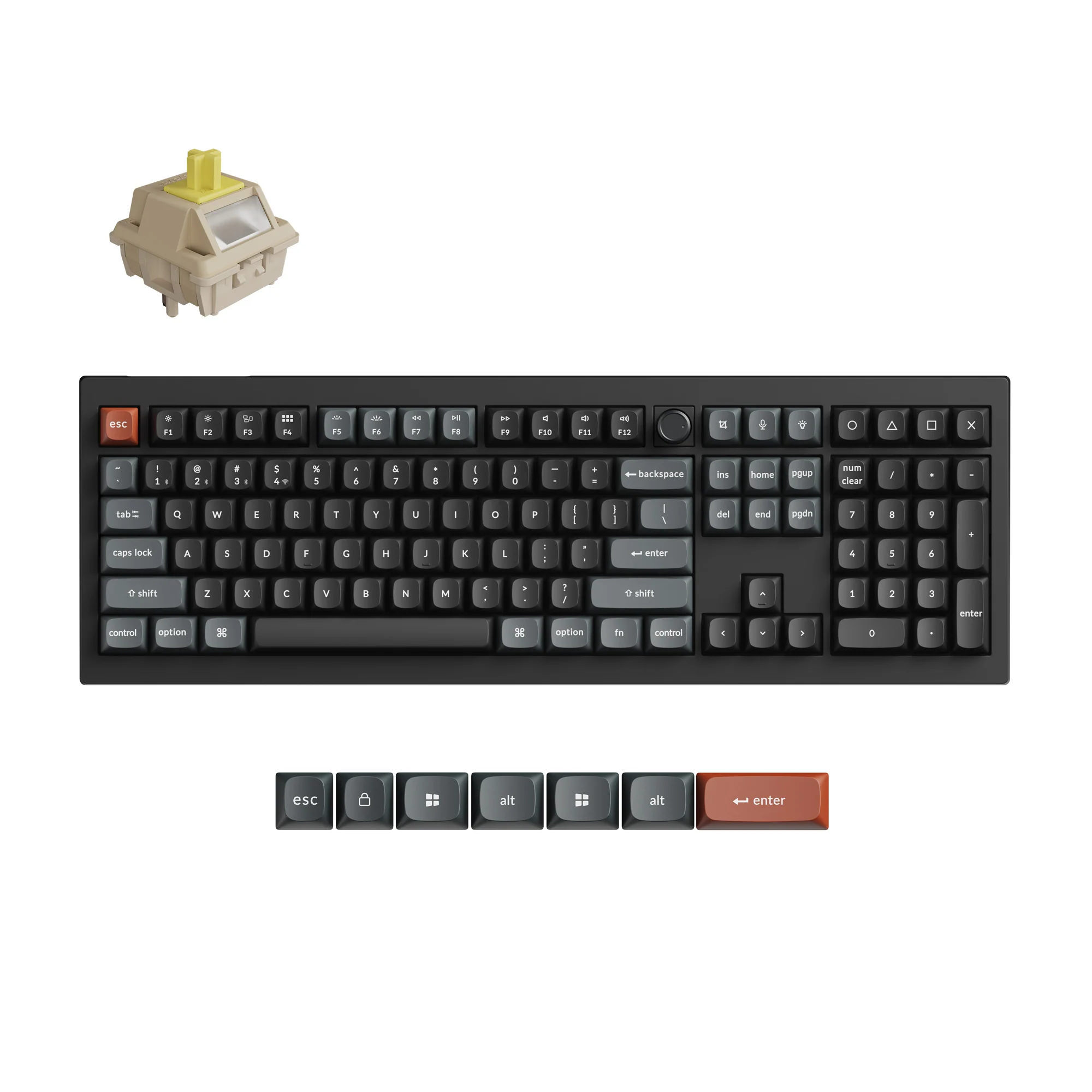 Teclado mecánico personalizado inalámbrico Keychron V6 Ultra 8K