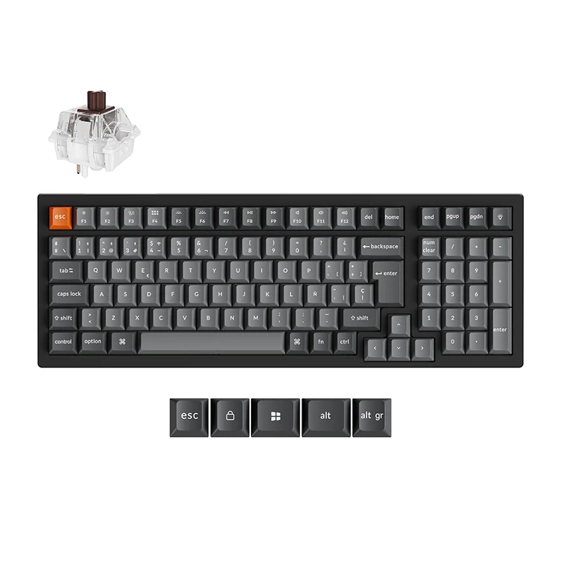 Teclado mecánico inalámbrico Keychron K4 Max QMK colección distribución ISO