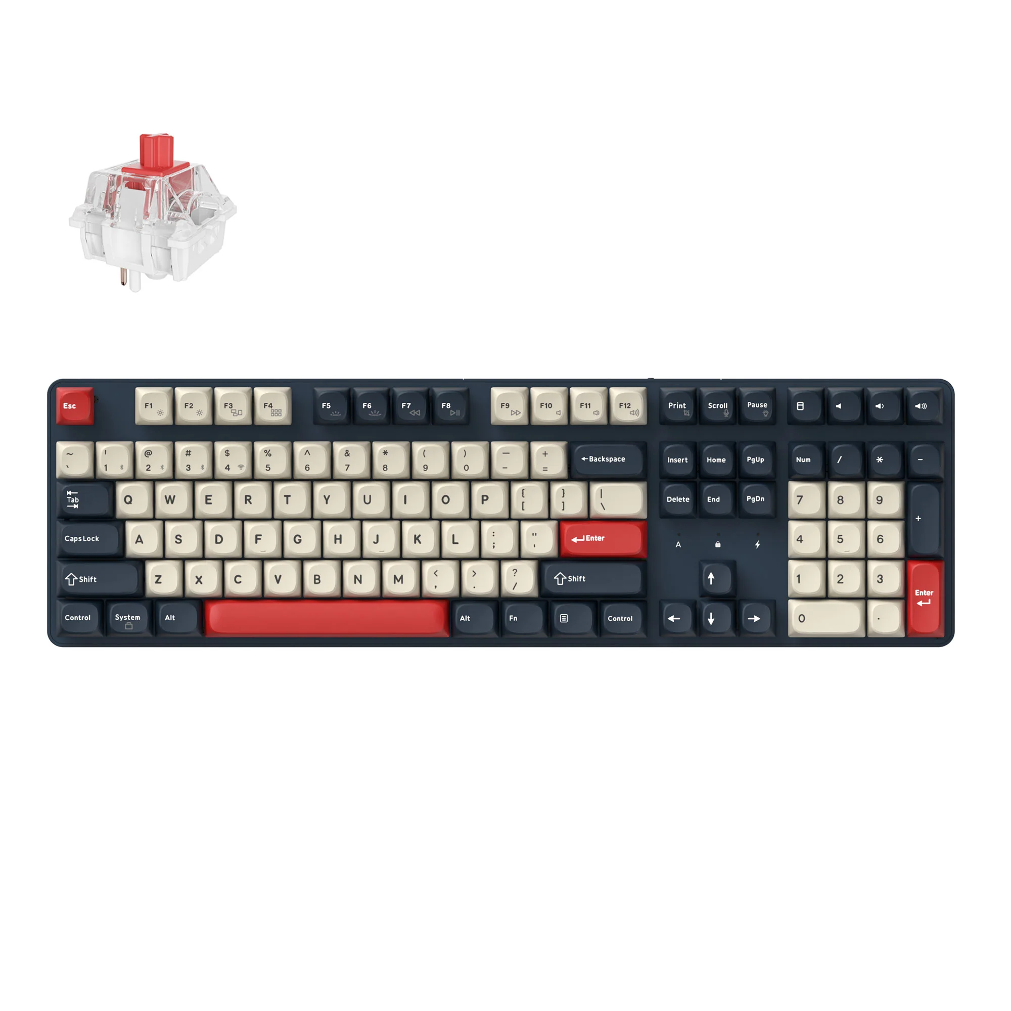Keychron J5 Teclado mecánico inalámbrico QMK