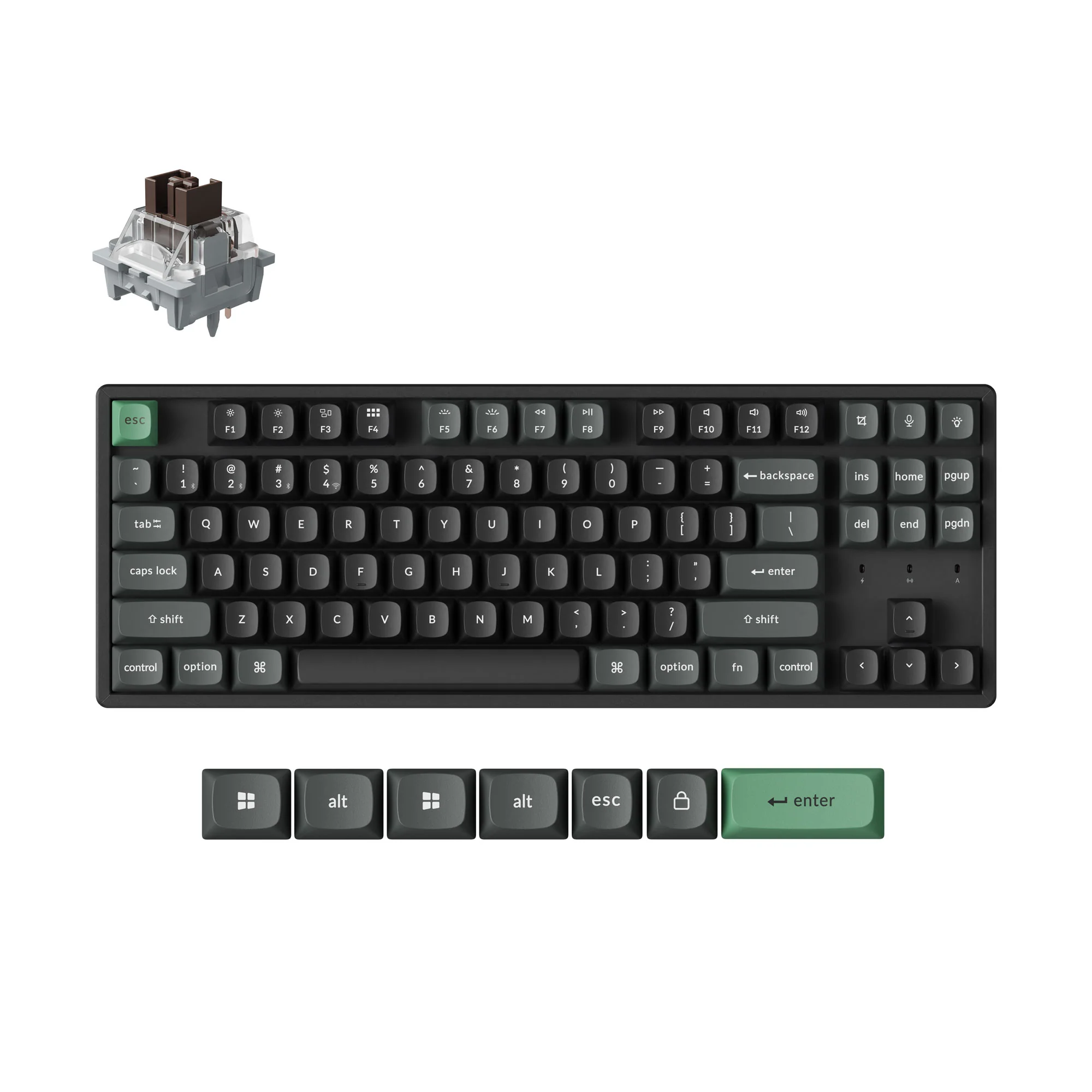 Teclado Mecânico Sem Fio Custom Keychron K8 Ultra 8K