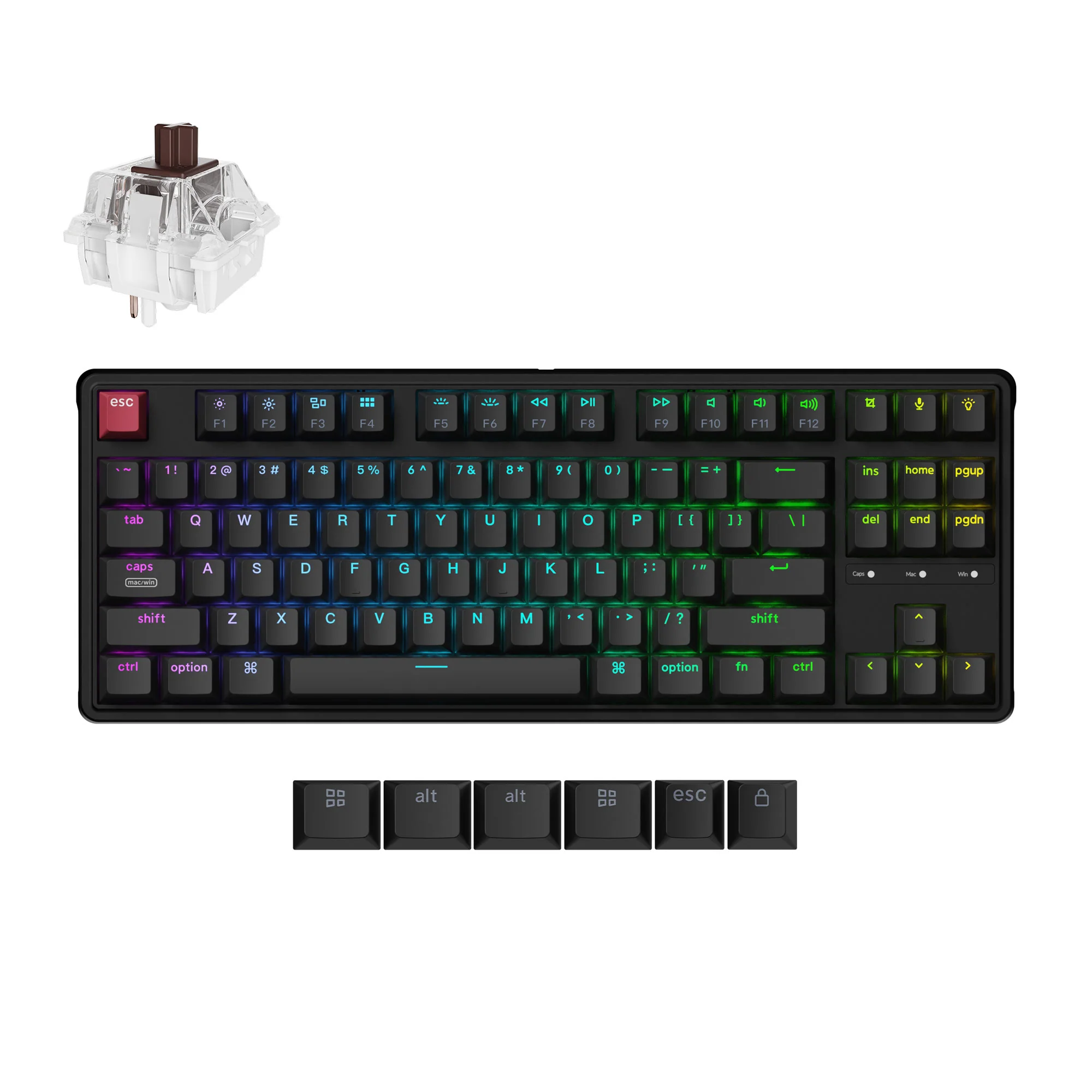 Keychron C3 Pro 8K QMK Przewodowa mechaniczna klawiatura custom
