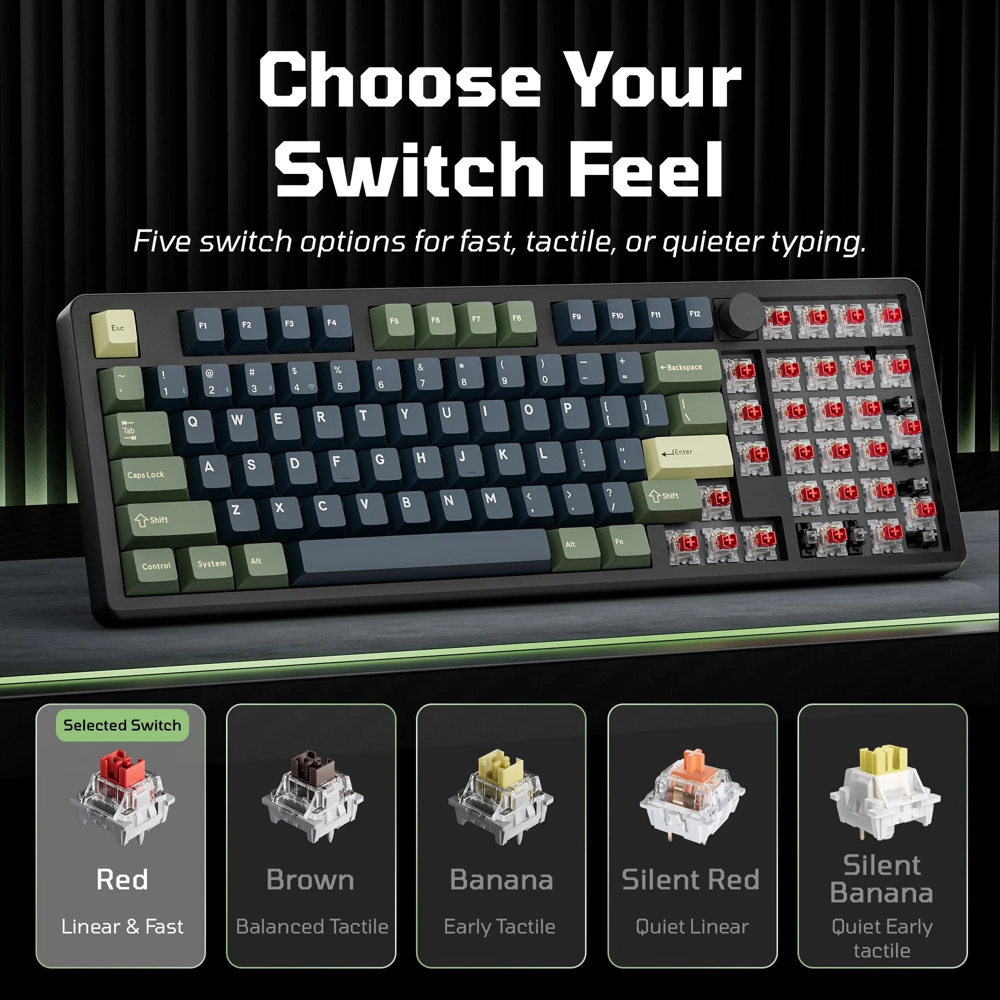 Teclado mecânico sem fio Keychron J11 Ultra 8K