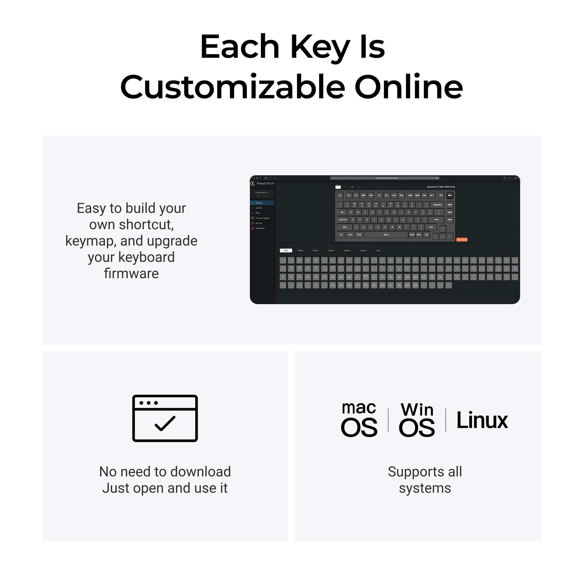Keychron V4 Max QMK/VIA Wireless Custom Mechanical Keyboard