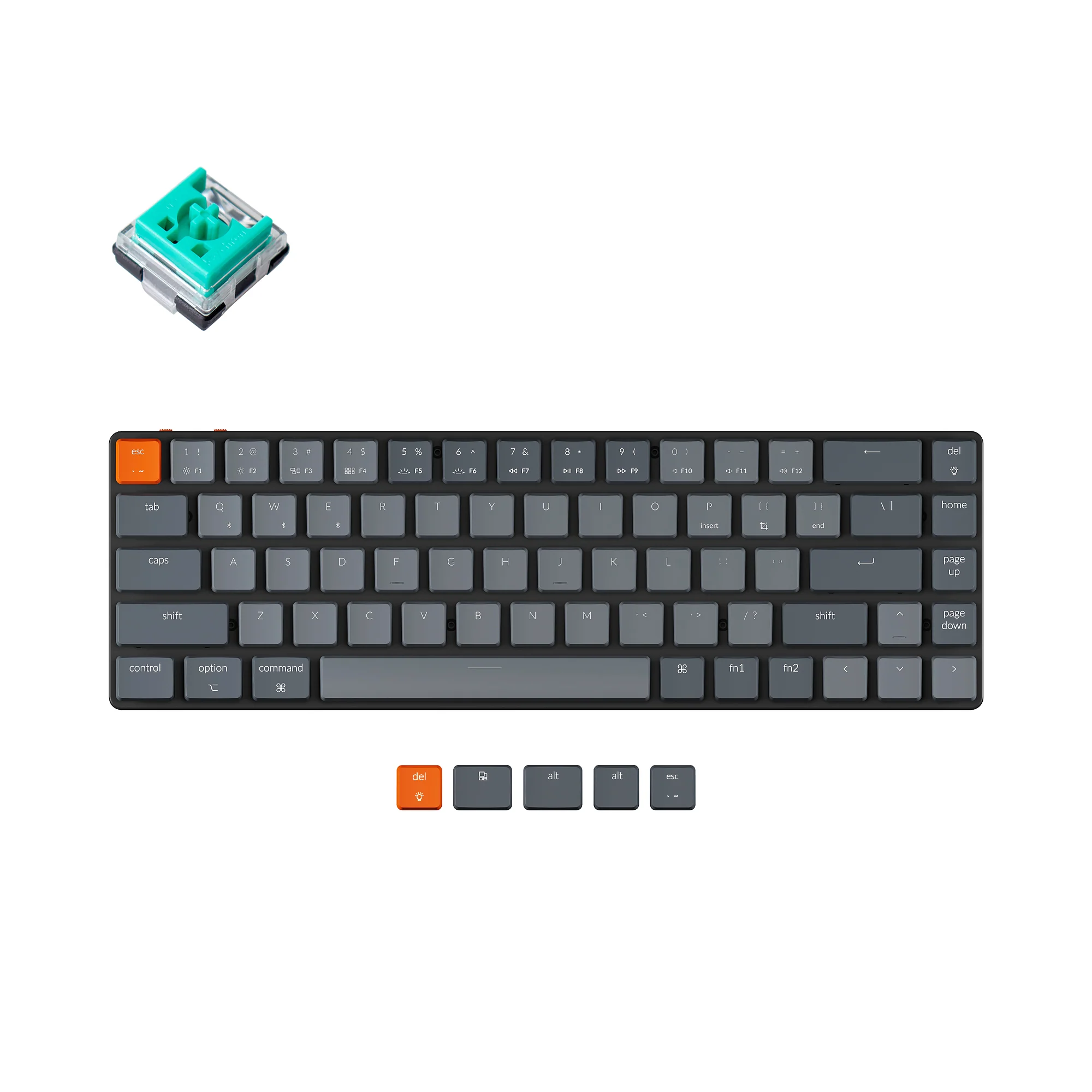 Teclado mecánico inalámbrico ultradelgado Keychron K7