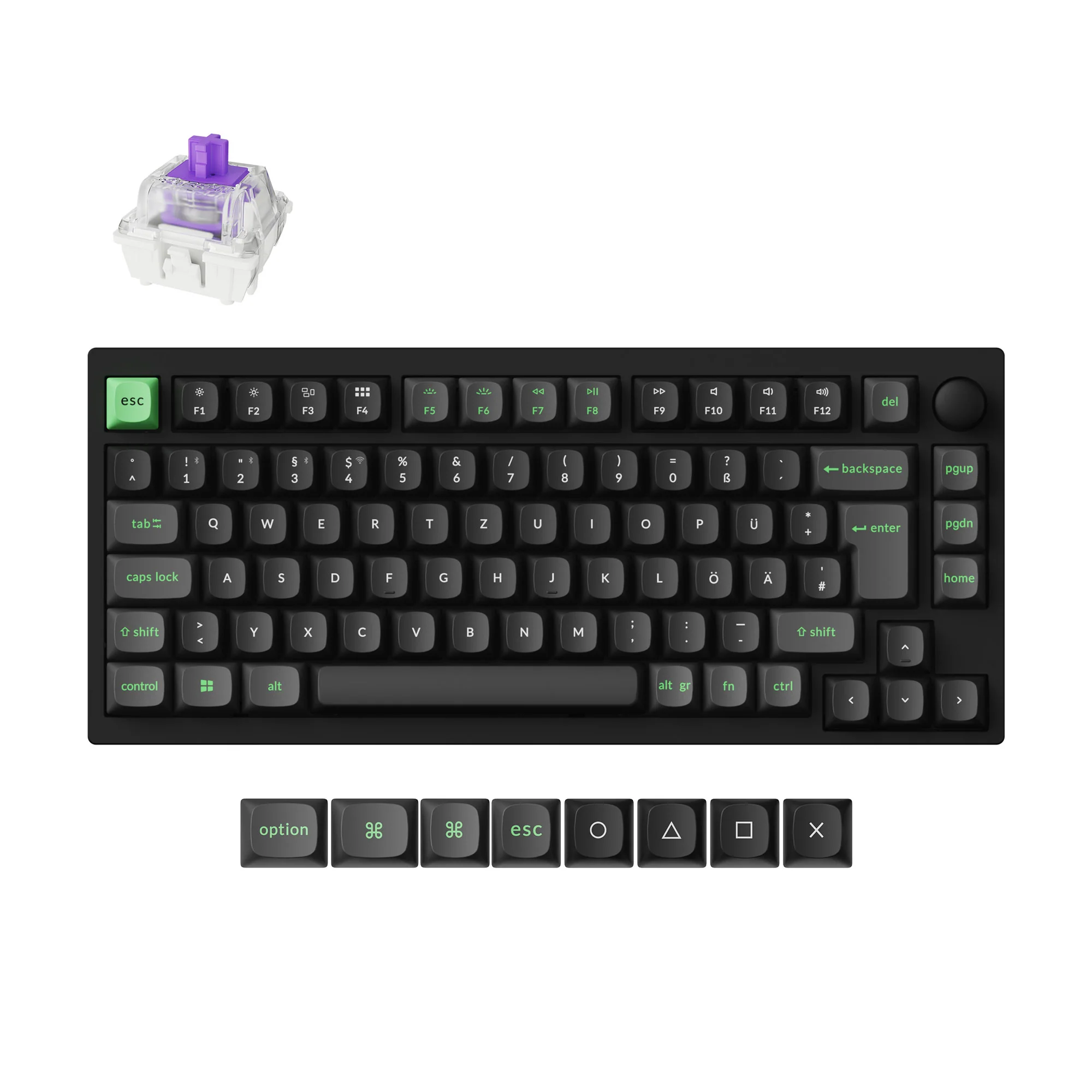 Lemokey P1 HE Teclado gaming personalizado inalámbrico con interruptor magnético, colección de distribución ISO
