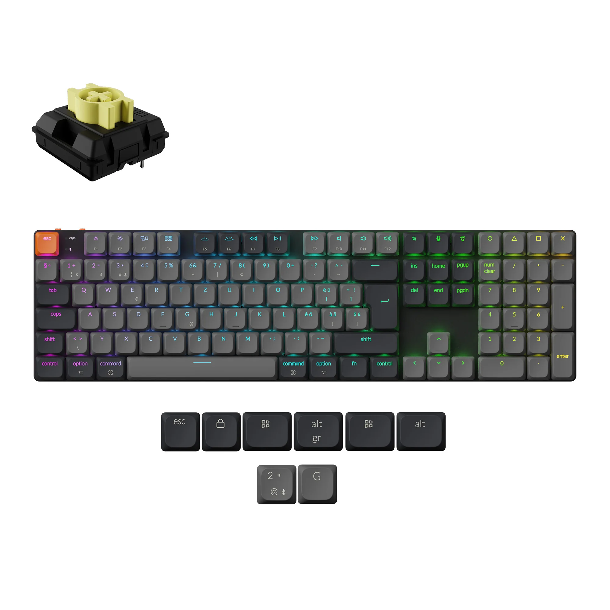 Keychron K5 QMK Wireless Mechanical Keyboard (ISO Layout) - Version 2