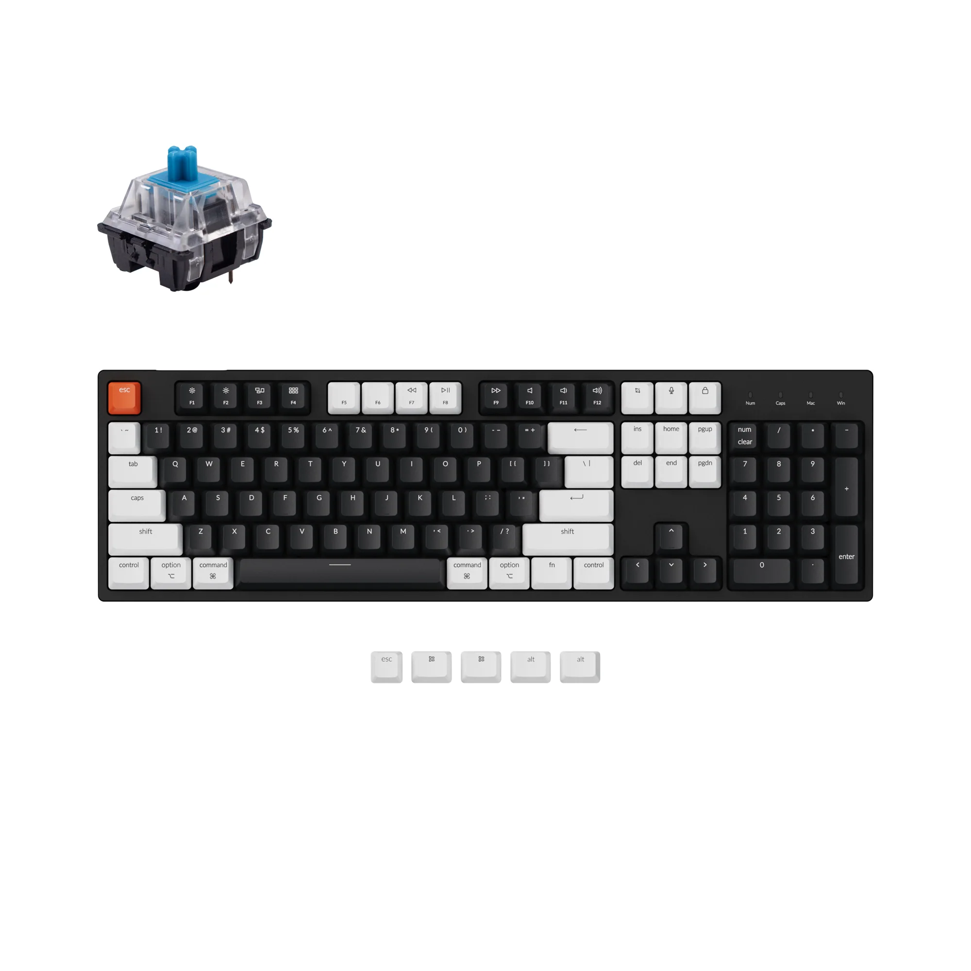 Clavier mécanique filaire Keychron C2