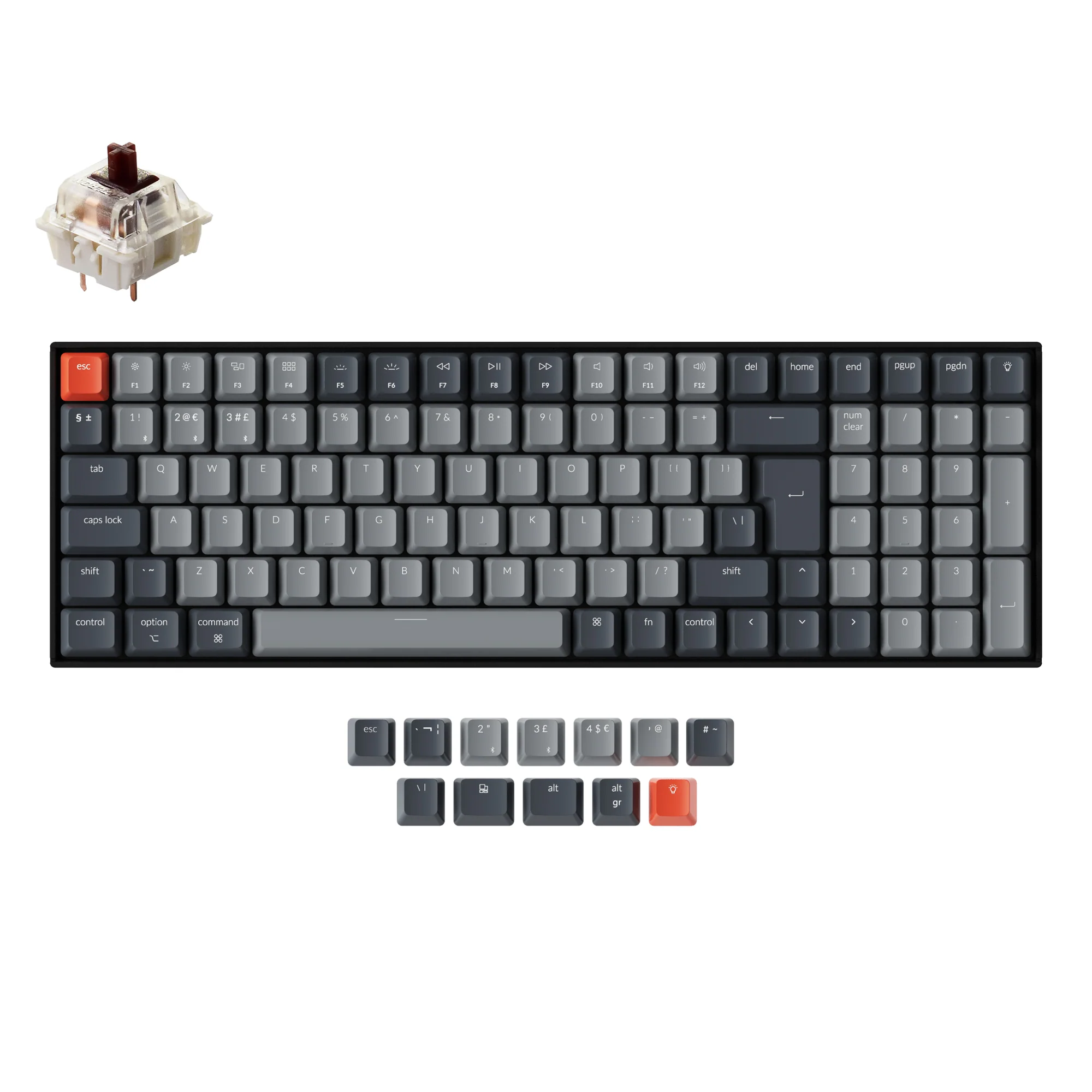 Clavier mécanique sans fil Keychron K4 (disposition ISO UK) - Version 2