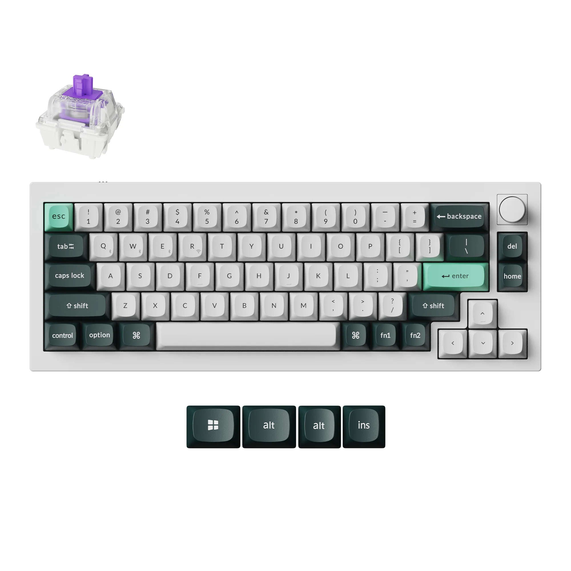 Keychron Q2 HE QMK langaton mukautettava näppäimistö