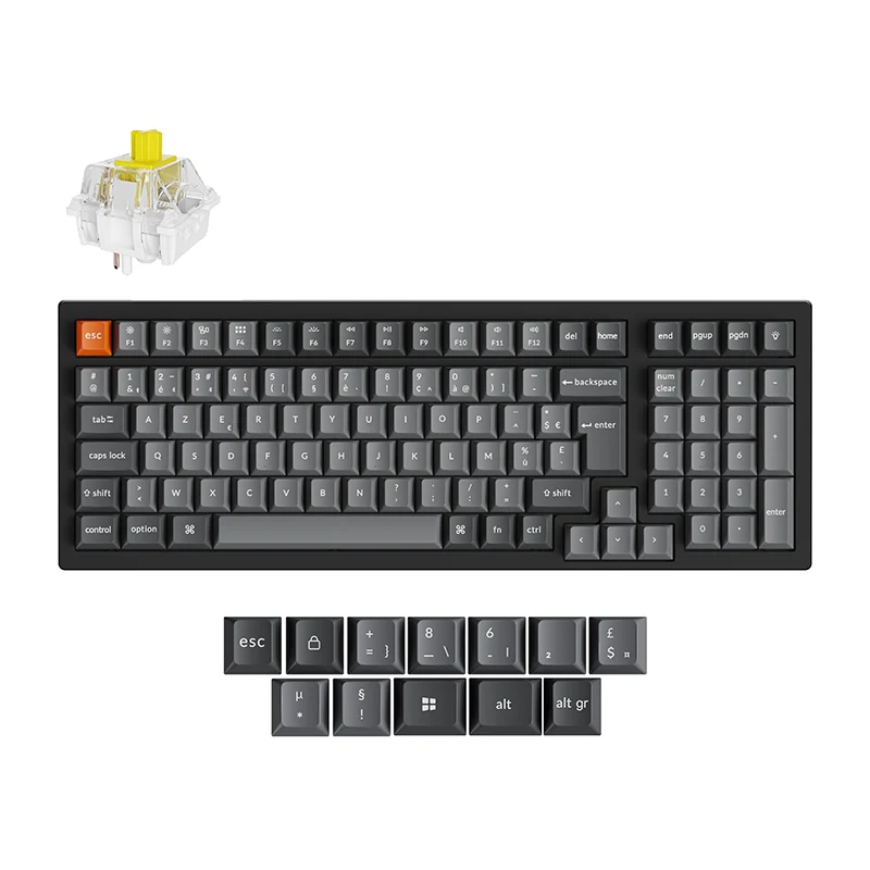 Teclado mecánico inalámbrico Keychron K4 Max QMK colección distribución ISO