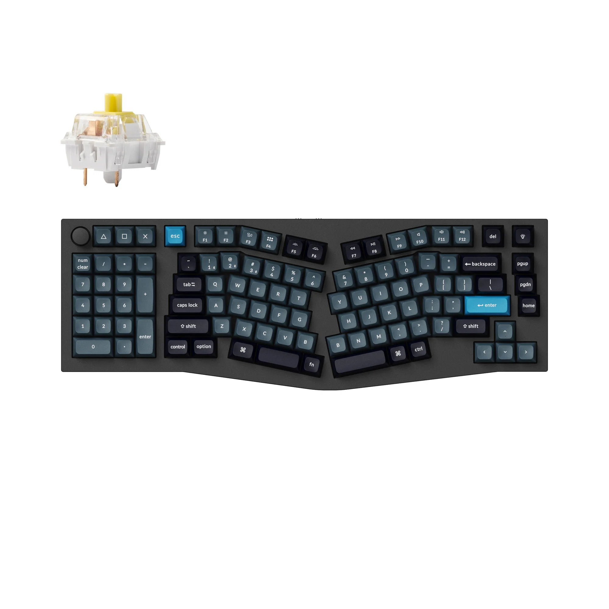 Keychron Q14 Pro (Alice Layout) QMK/VIA trådløst custom mekanisk tastatur