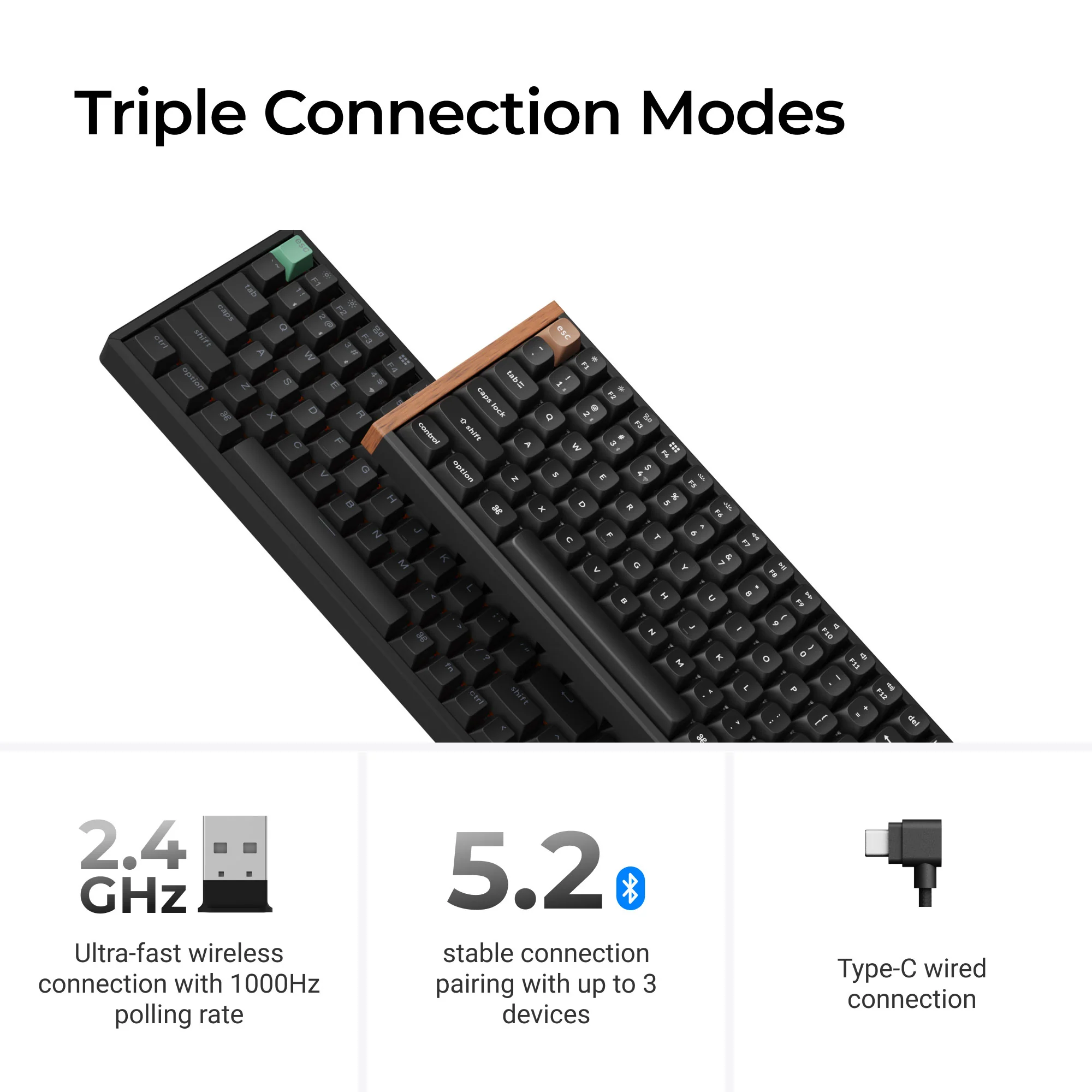 Keychron K6 HE Teclado inalámbrico con interruptor magnético