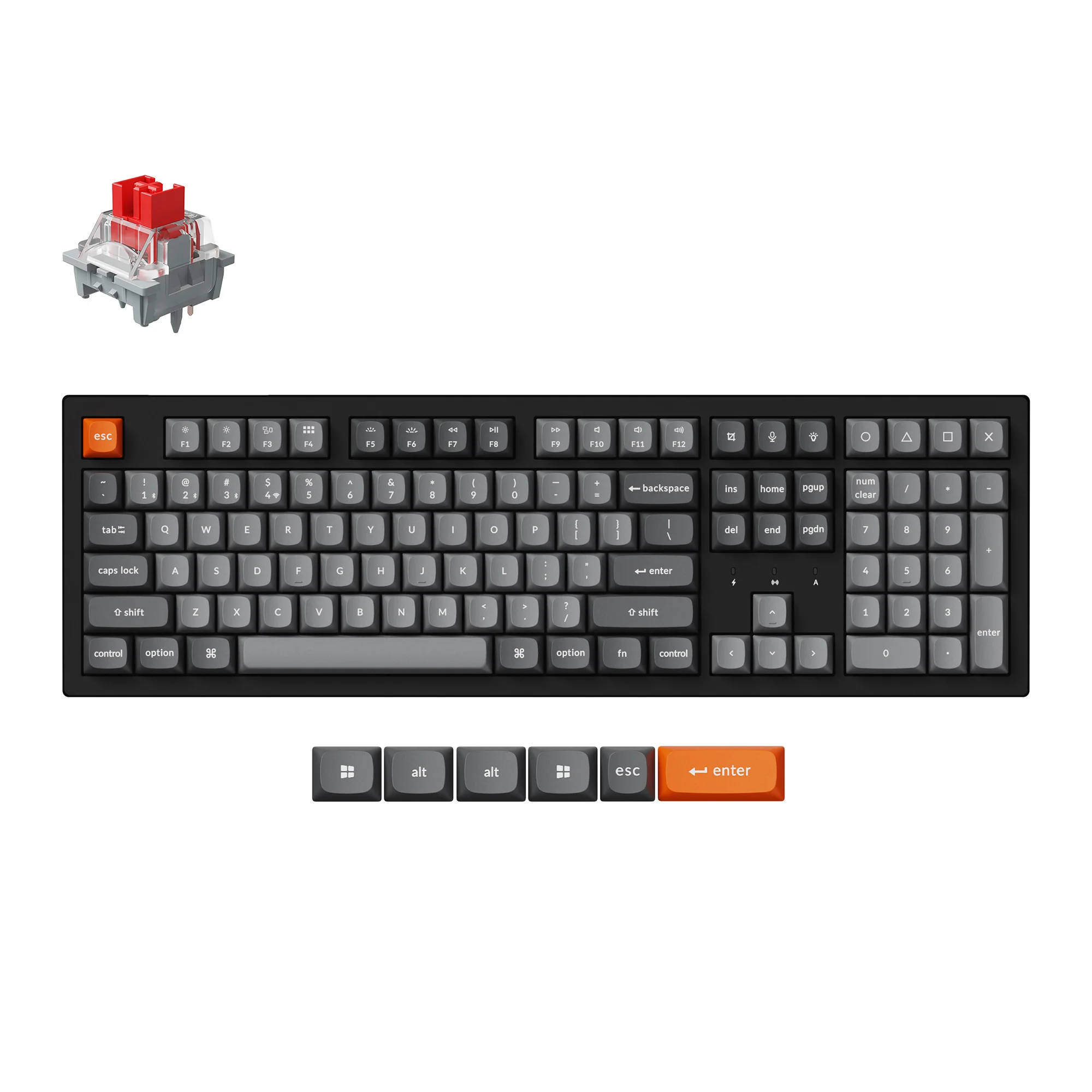 Keychron K10 Max QMK Teclado mecánico inalámbrico