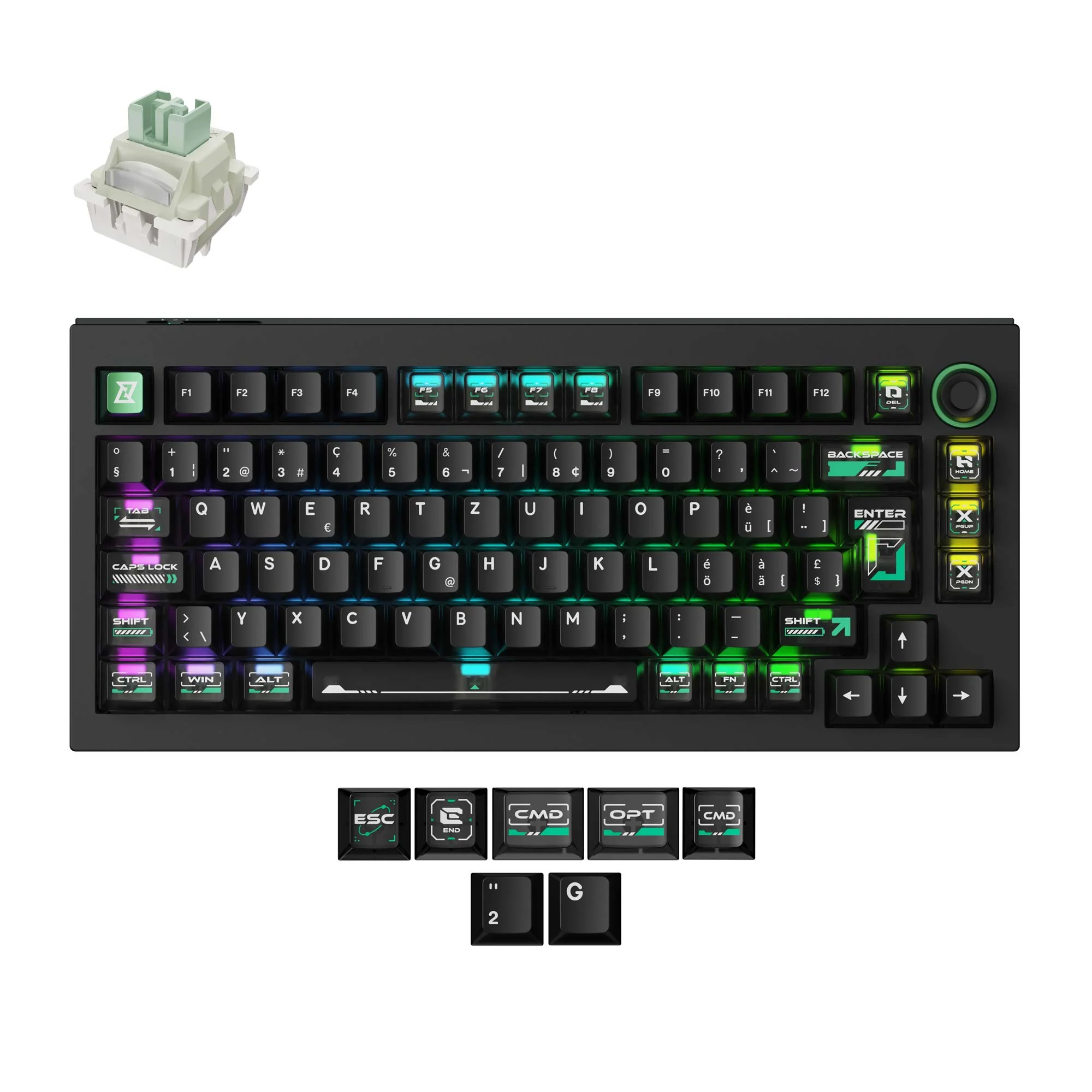 Lemokey L5 HE custom gaming-tastatur med magnetisk switch