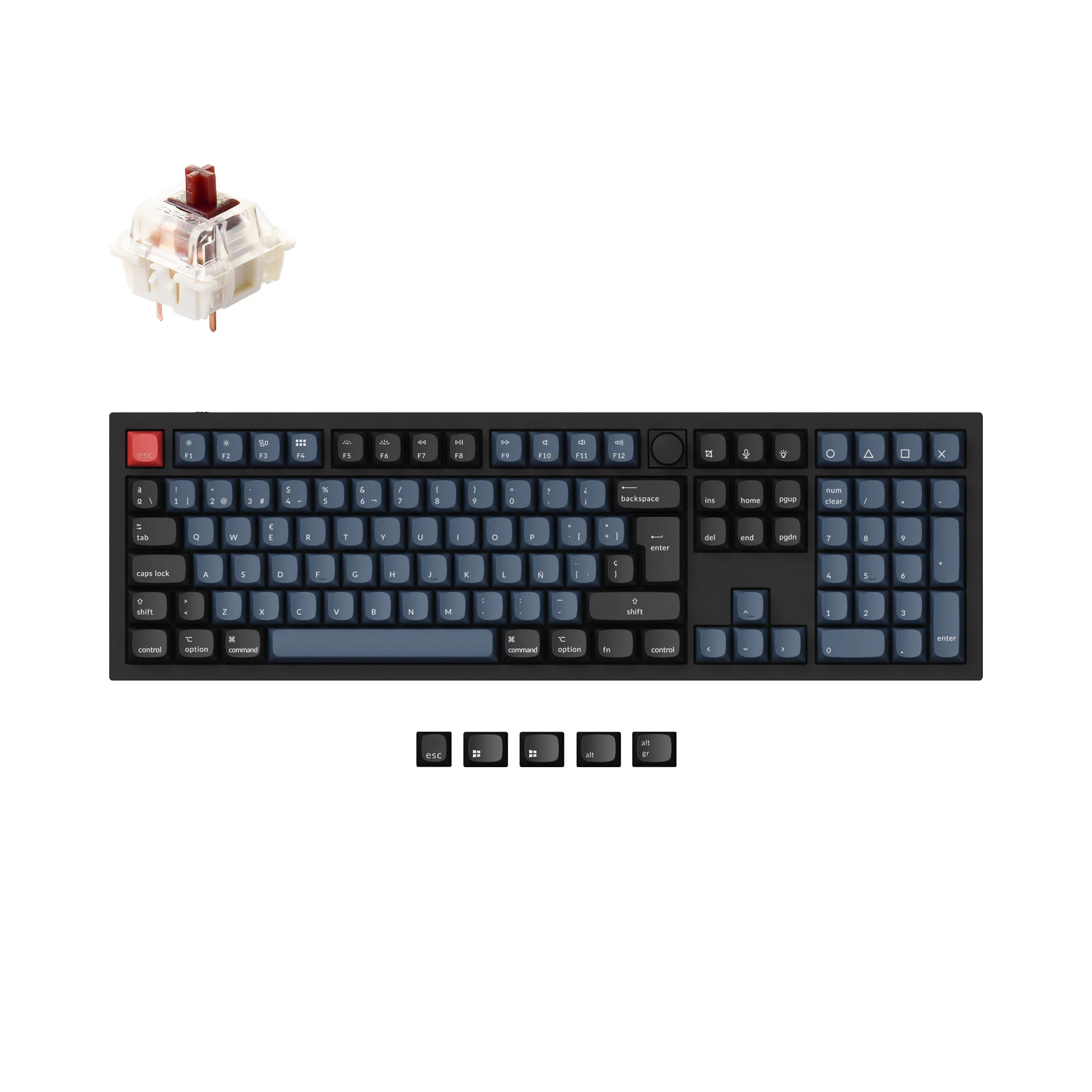 Colección de teclado mecánico personalizado Keychron Q6 QMK con distribución ISO