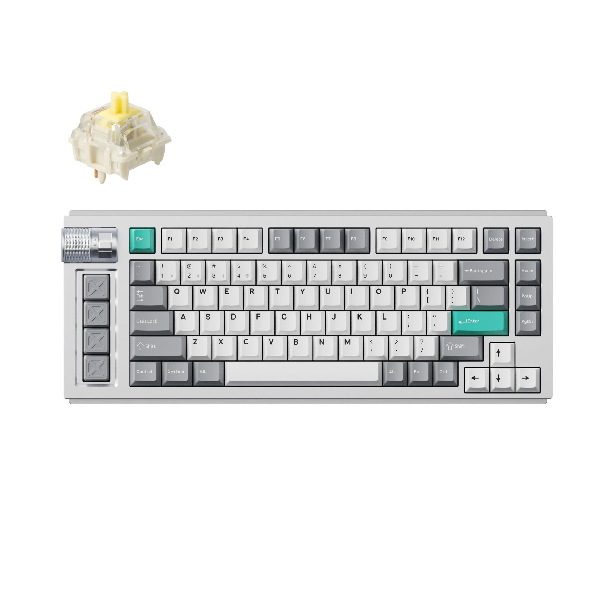 Teclado gamer personalizado sem fio Lemokey L1 QMK/VIA