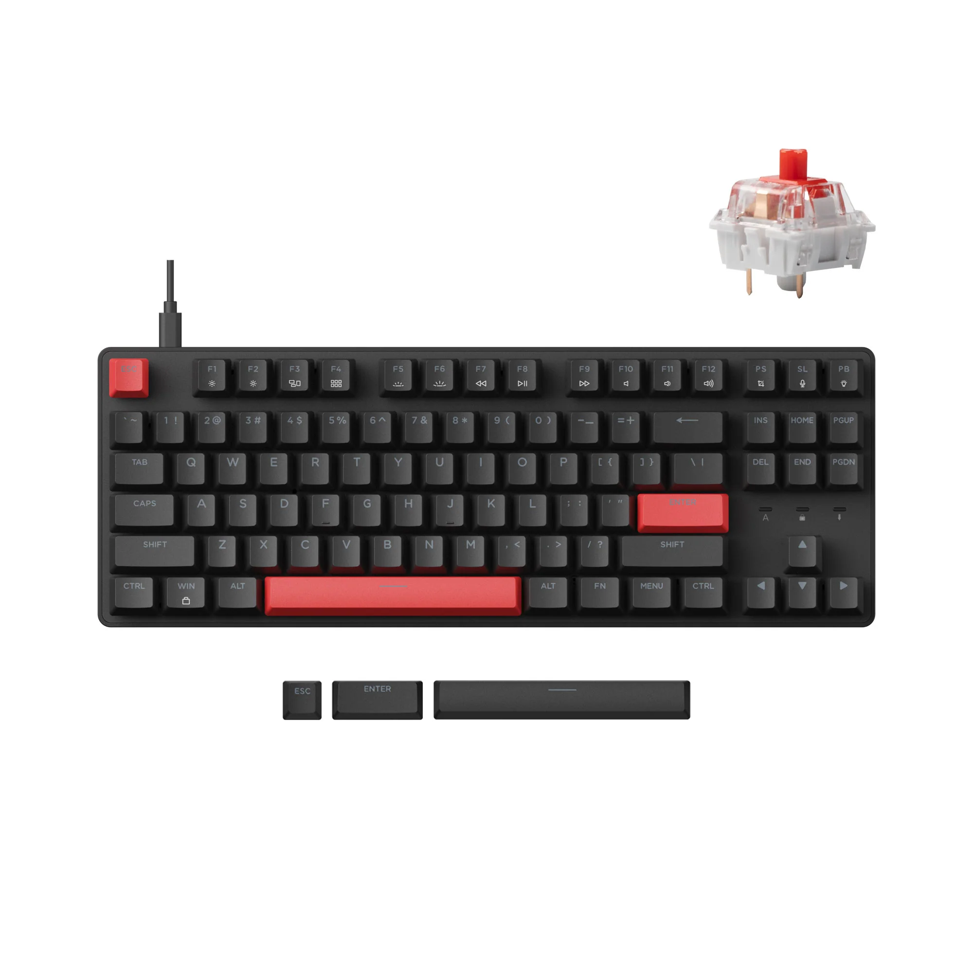 Lemokey X1 QMK/VIA Bedraad Mechanisch Toetsenbord
