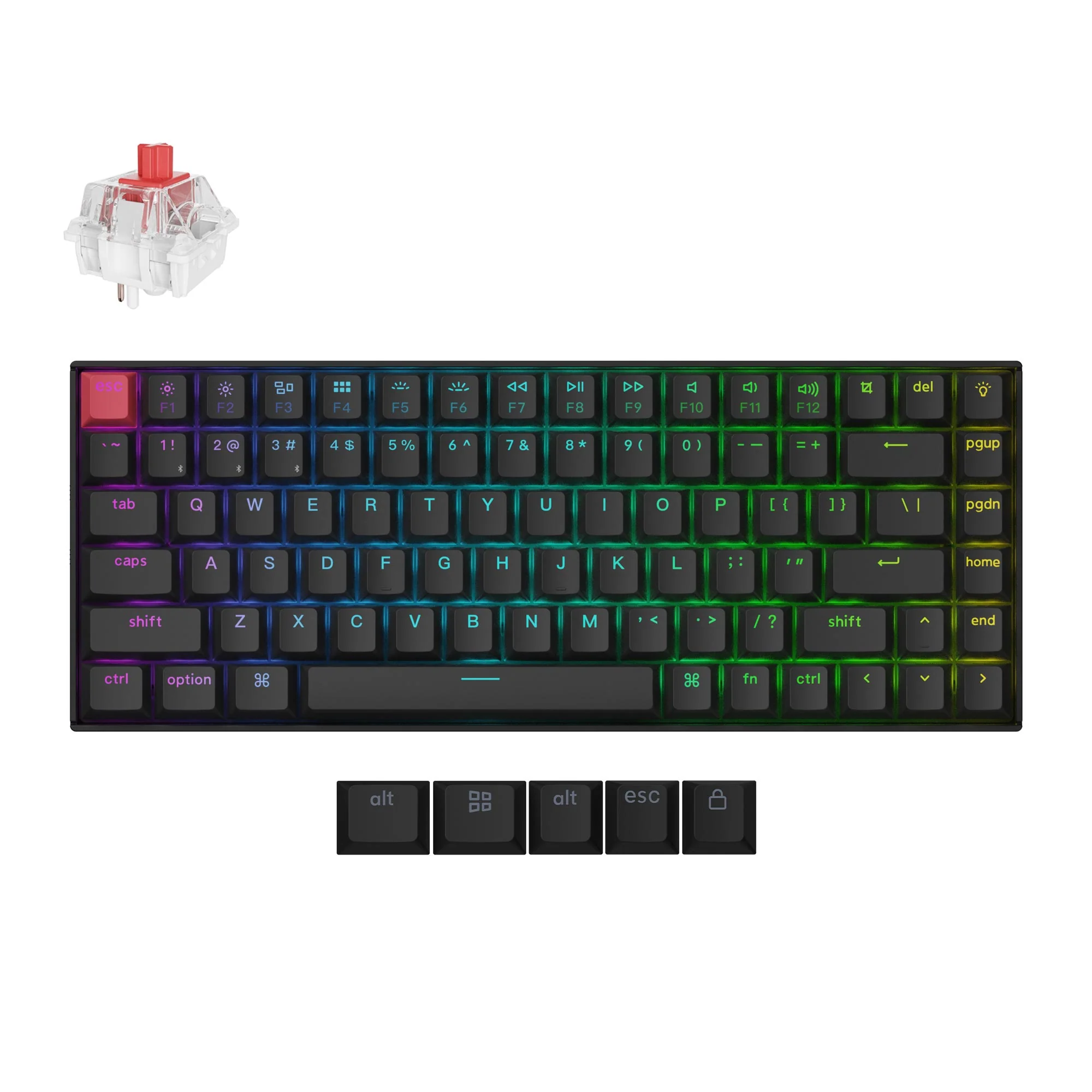 Keychron K2 QMK Teclado mecánico inalámbrico (Versión 3)
