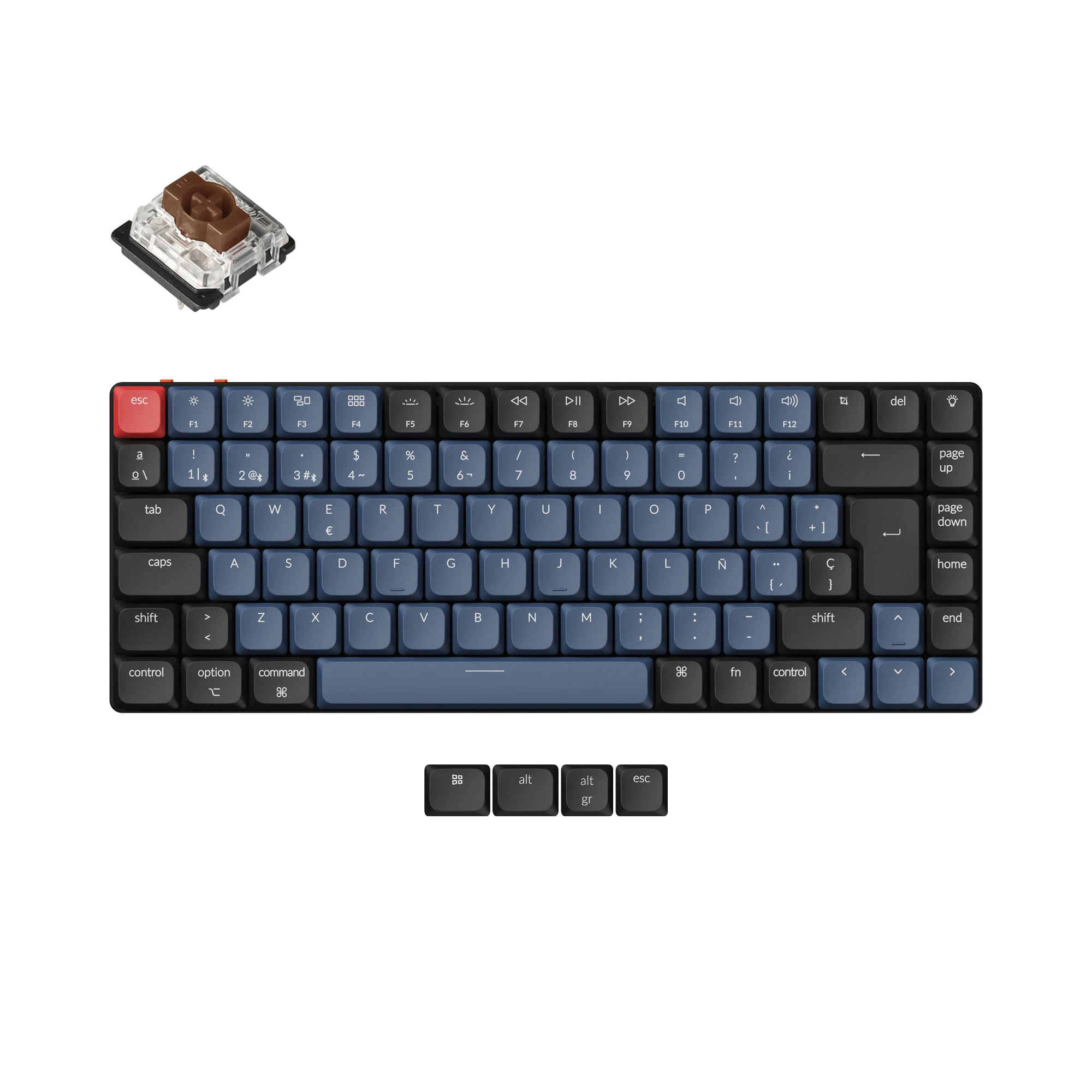 Keychron K3 Pro QMK/VIA Teclado mecánico inalámbrico - Colección de diseño ISO