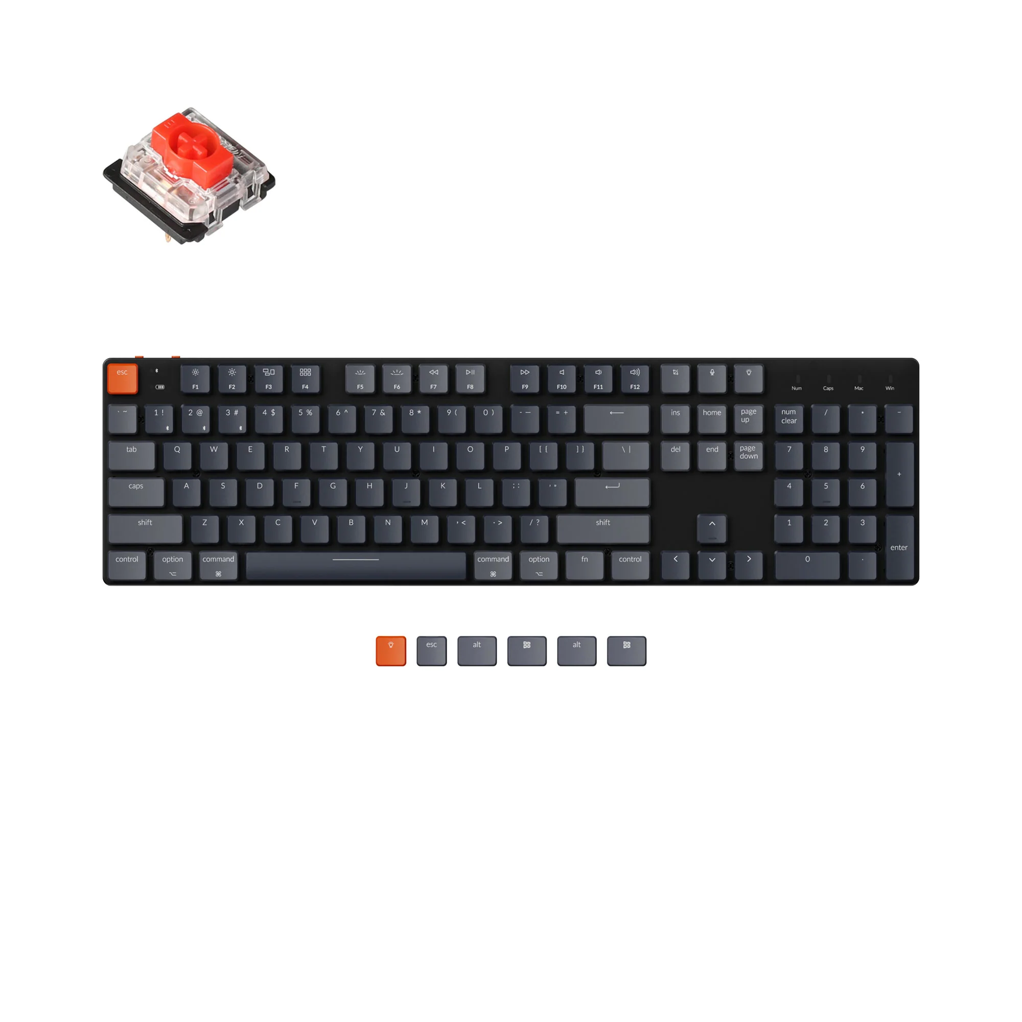 Teclado Mecânico Sem Fio Keychron K5 SE