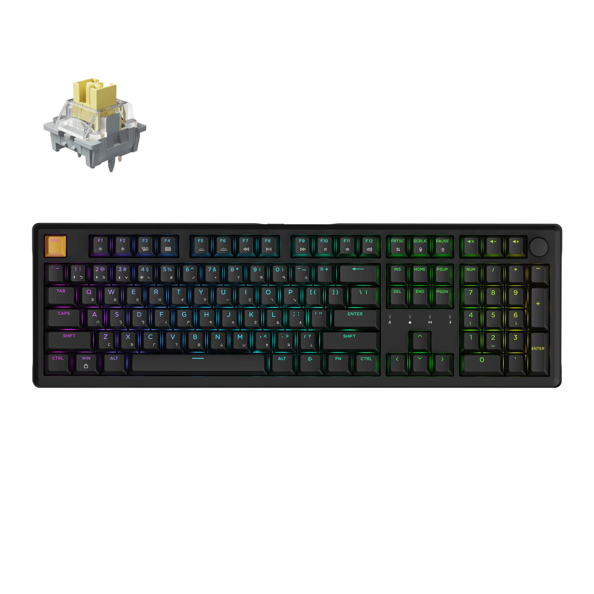 Keychron J5 Teclado mecánico inalámbrico QMK