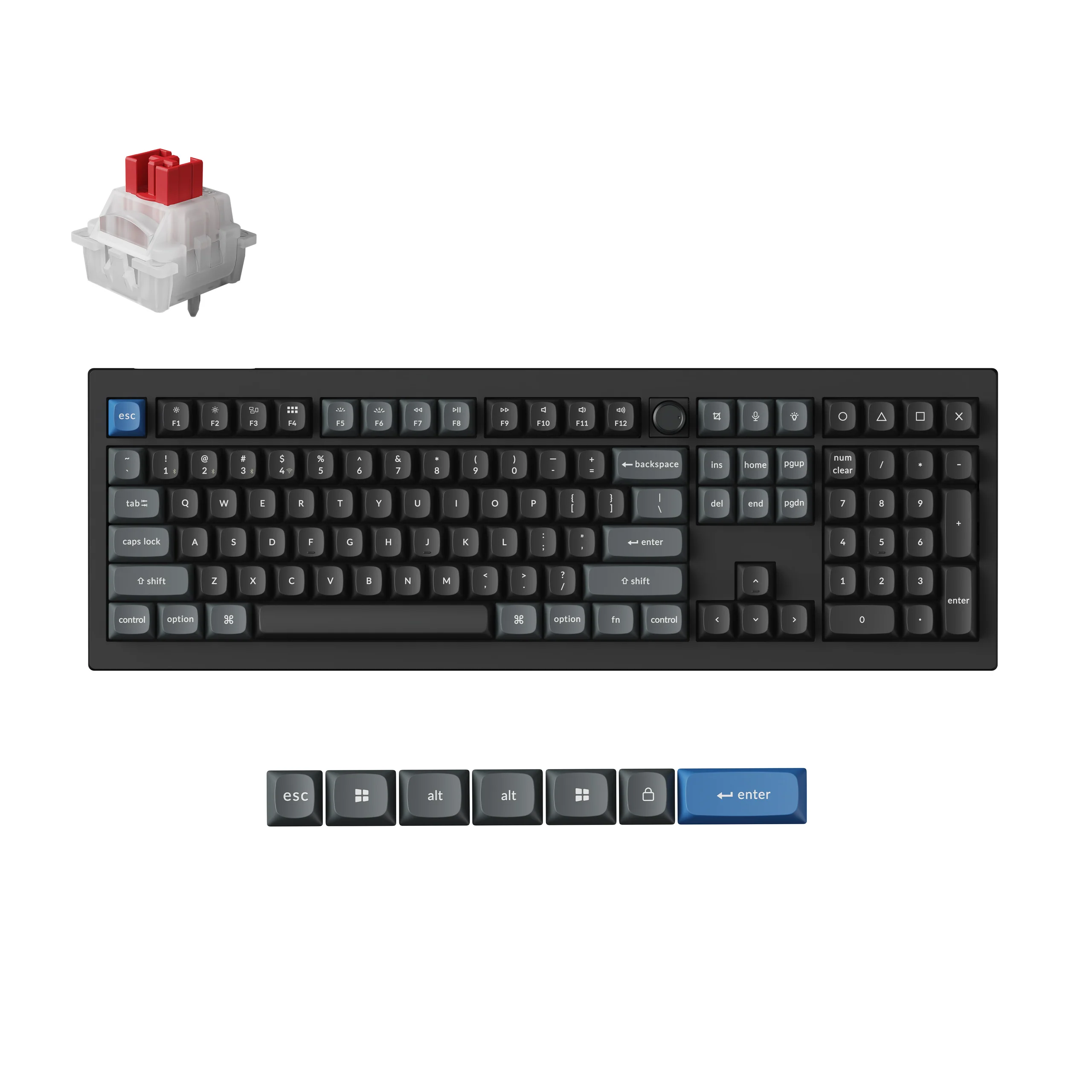 Teclado Keychron V6 Ultra Hybrid 8K inalámbrico magnético y mecánico