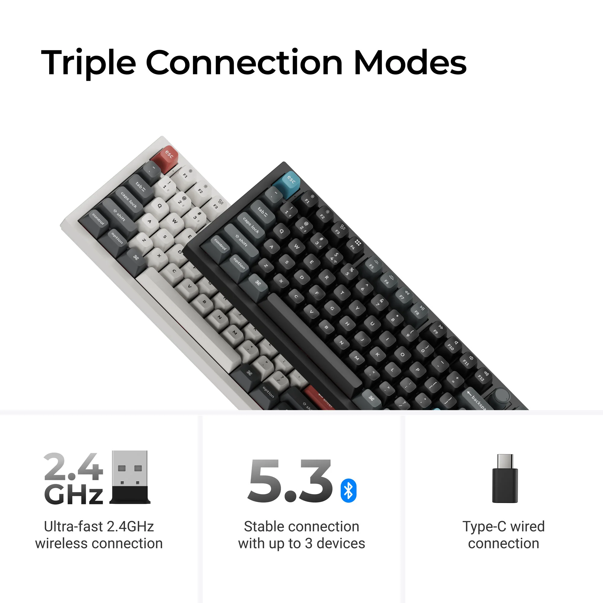 Teclado mecánico personalizado inalámbrico Keychron Q3 Ultra 8K
