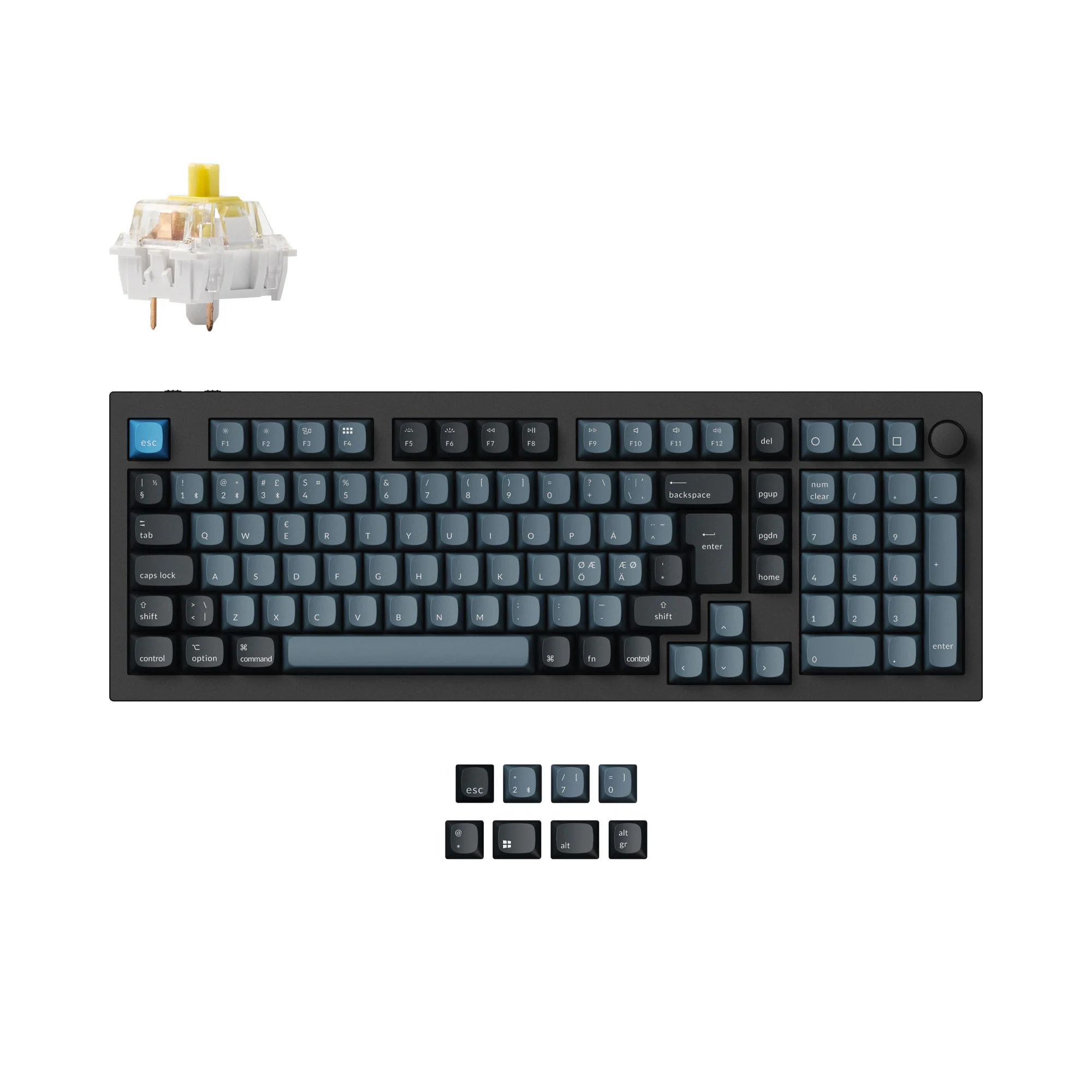 Keychron Q5 Pro QMK/VIA langaton mukautettu mekaaninen näppäimistö ISO-layout-kokoelma