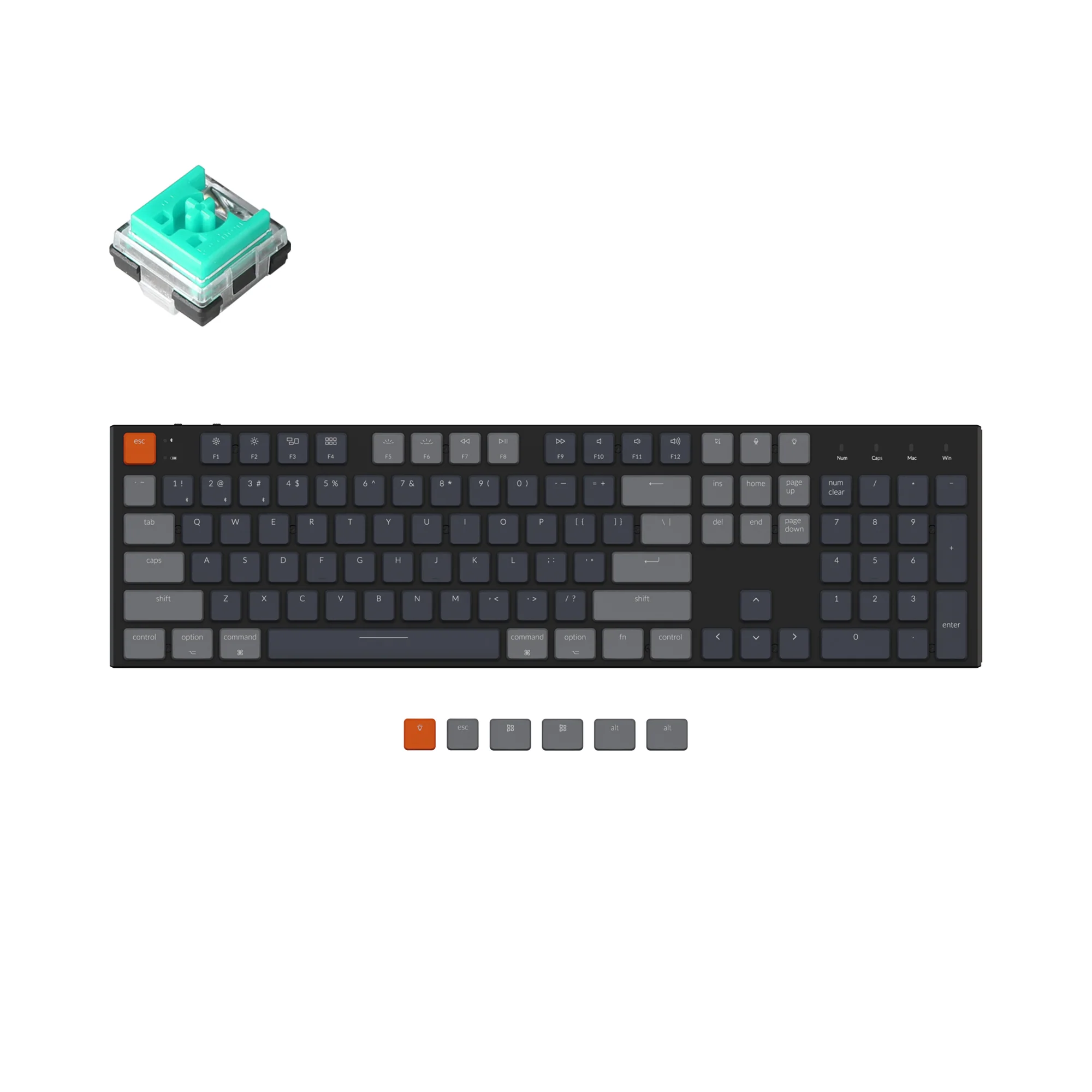 Teclado mecánico inalámbrico Keychron K5