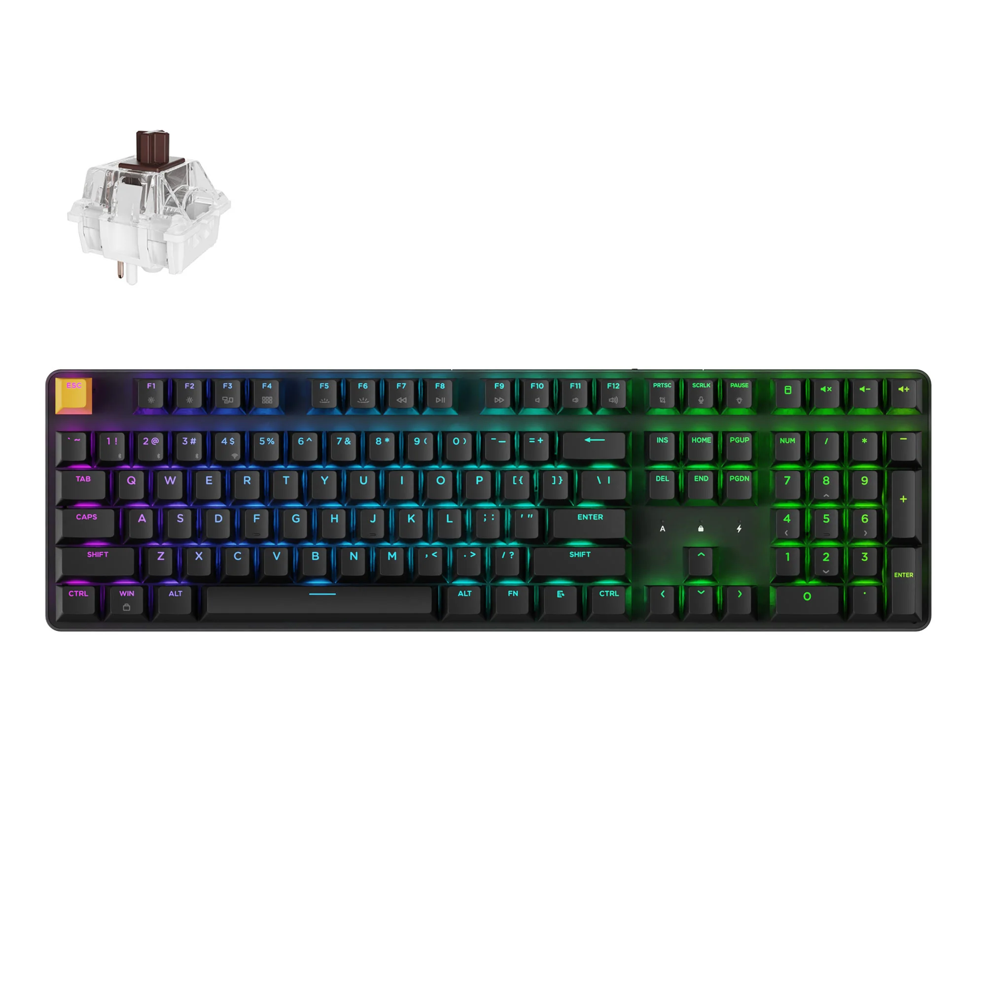 Keychron J5 Teclado mecánico inalámbrico QMK