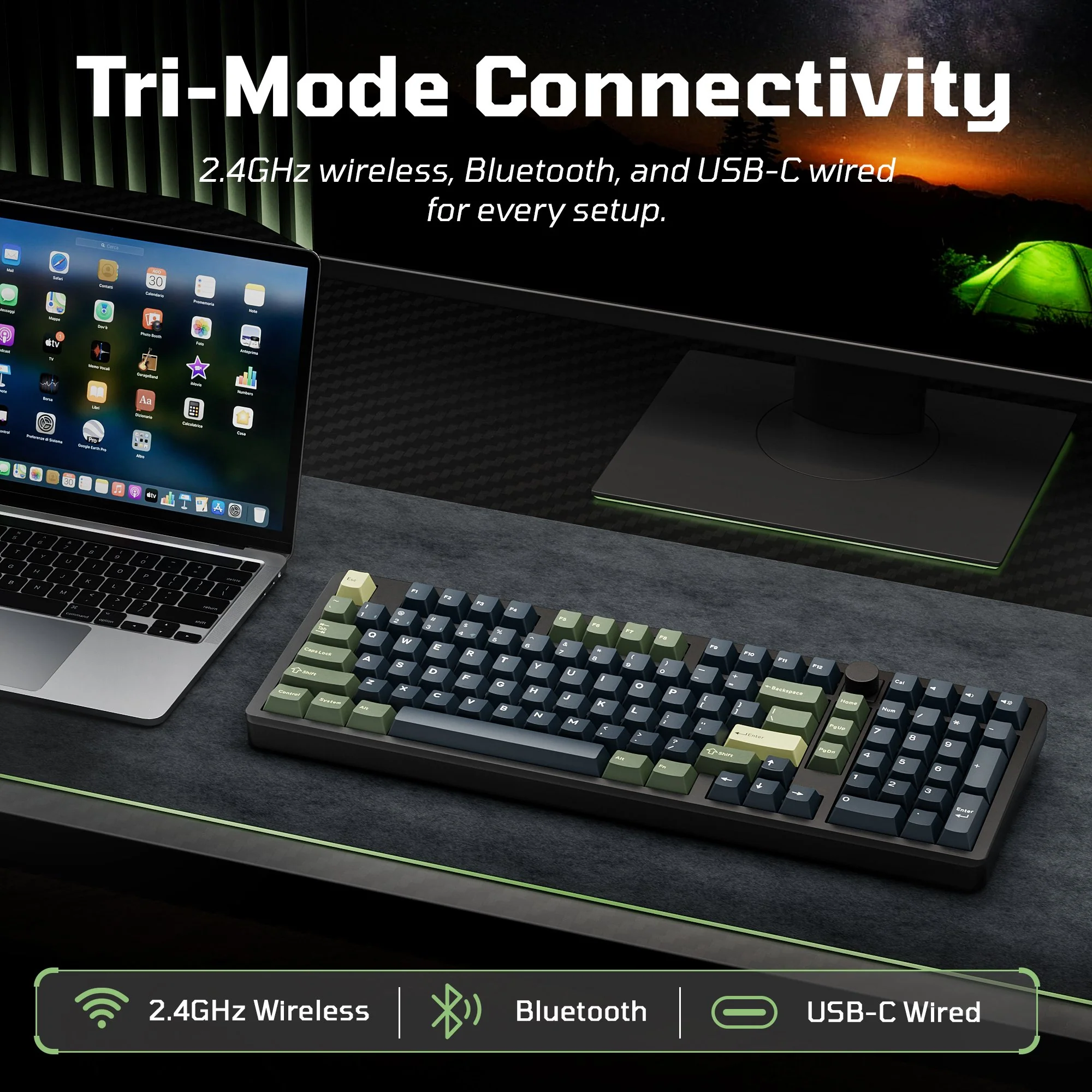Teclado mecânico sem fio Keychron J11 Ultra 8K