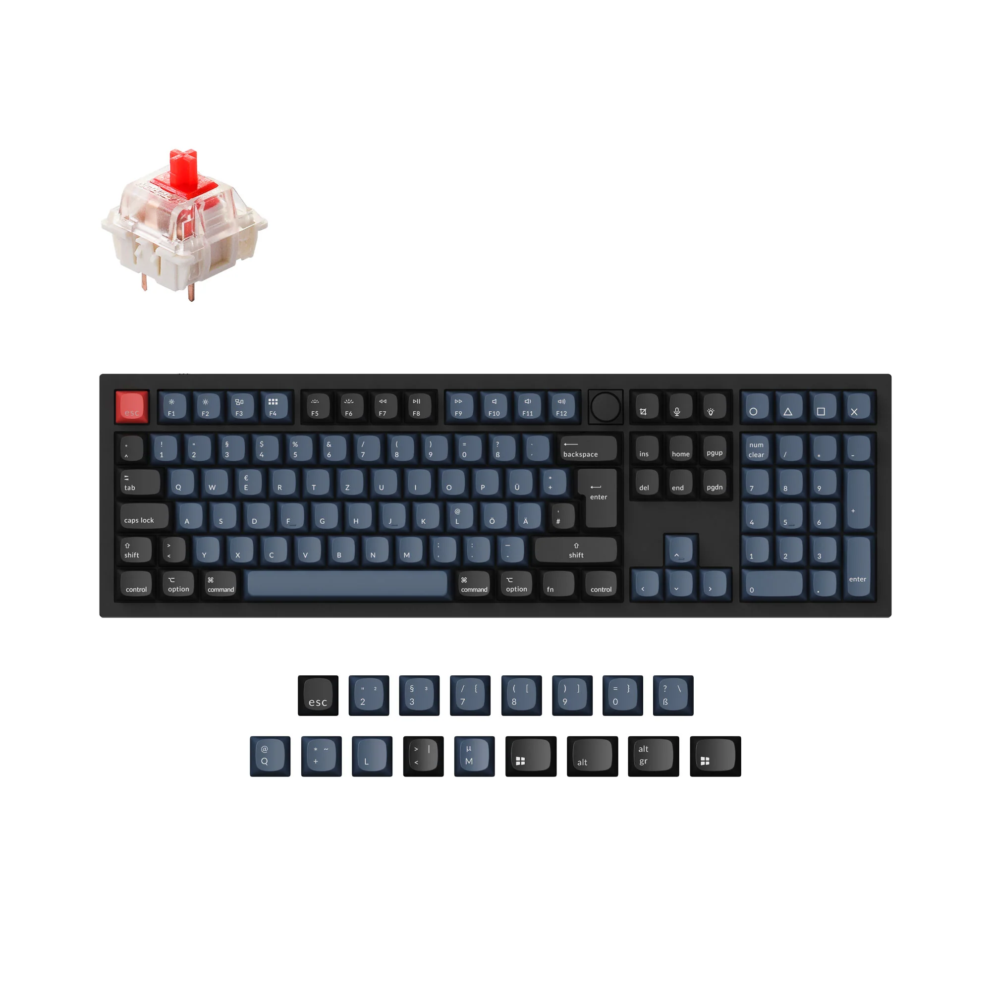 Colección de teclado mecánico personalizado Keychron Q6 QMK con distribución ISO