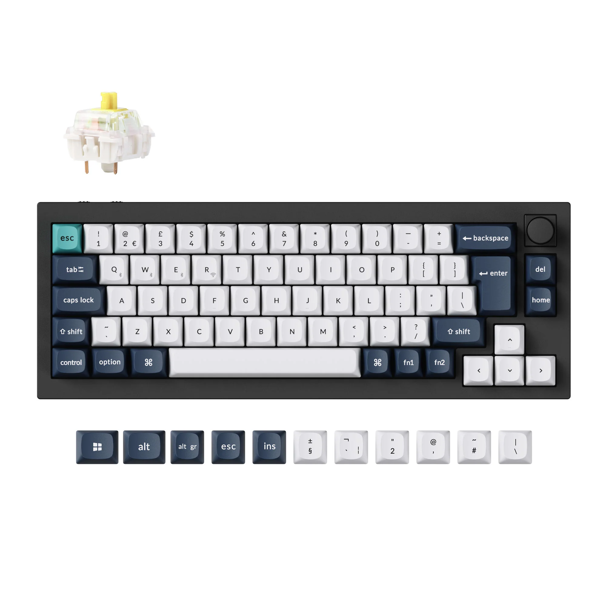 Keychron Q2 Max QMK/VIA Teclado mecánico inalámbrico personalizado Colección ISO