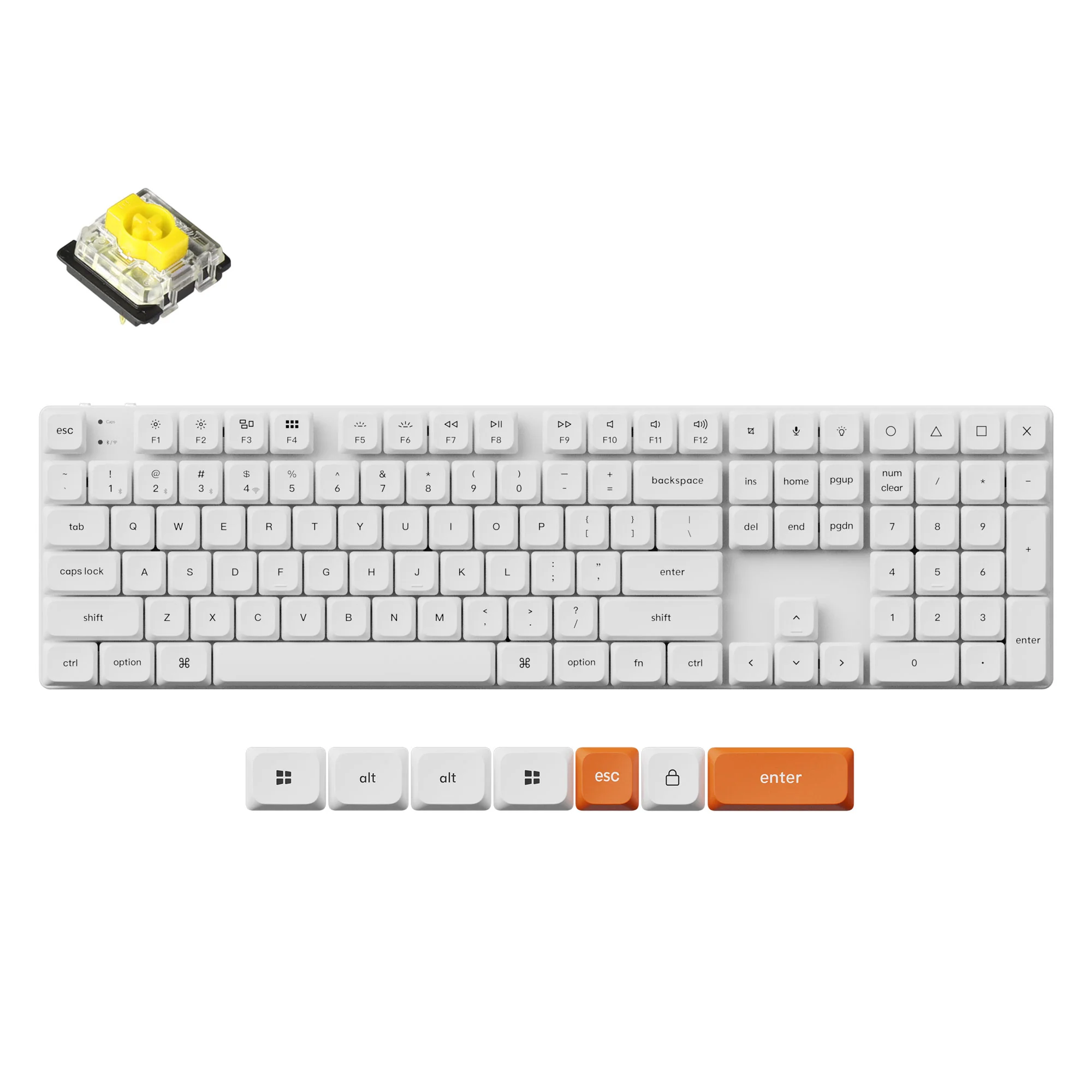 Teclado mecánico inalámbrico personalizado Keychron K5 Max QMK/VIA