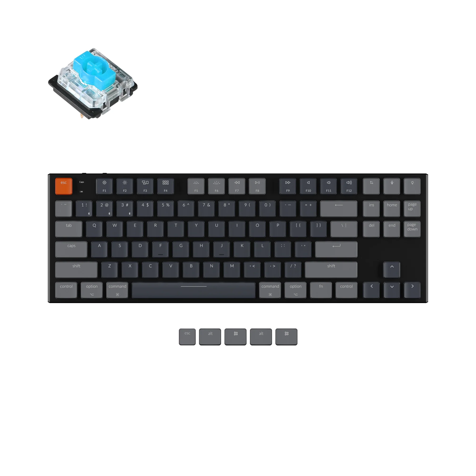 Keychron K1 kabellose mechanische Tastatur (Version 5)