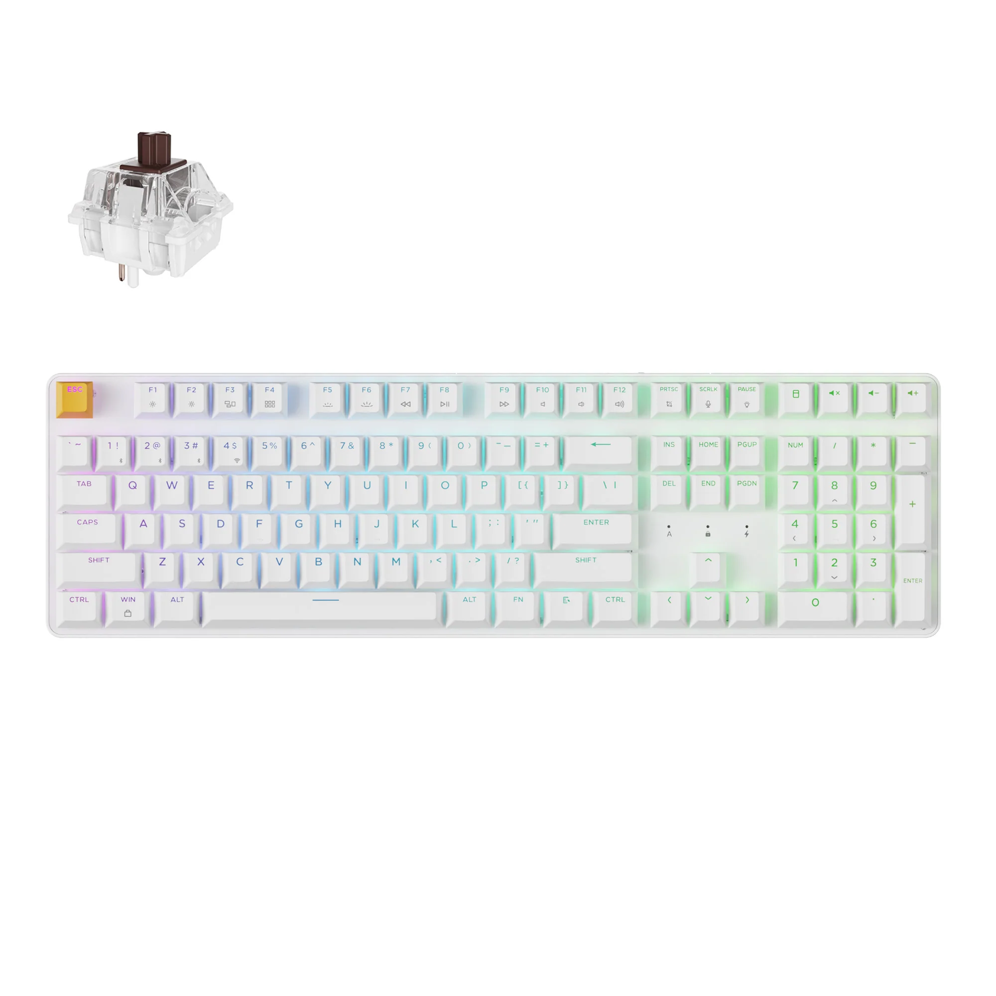 Keychron J5 Teclado mecánico inalámbrico QMK