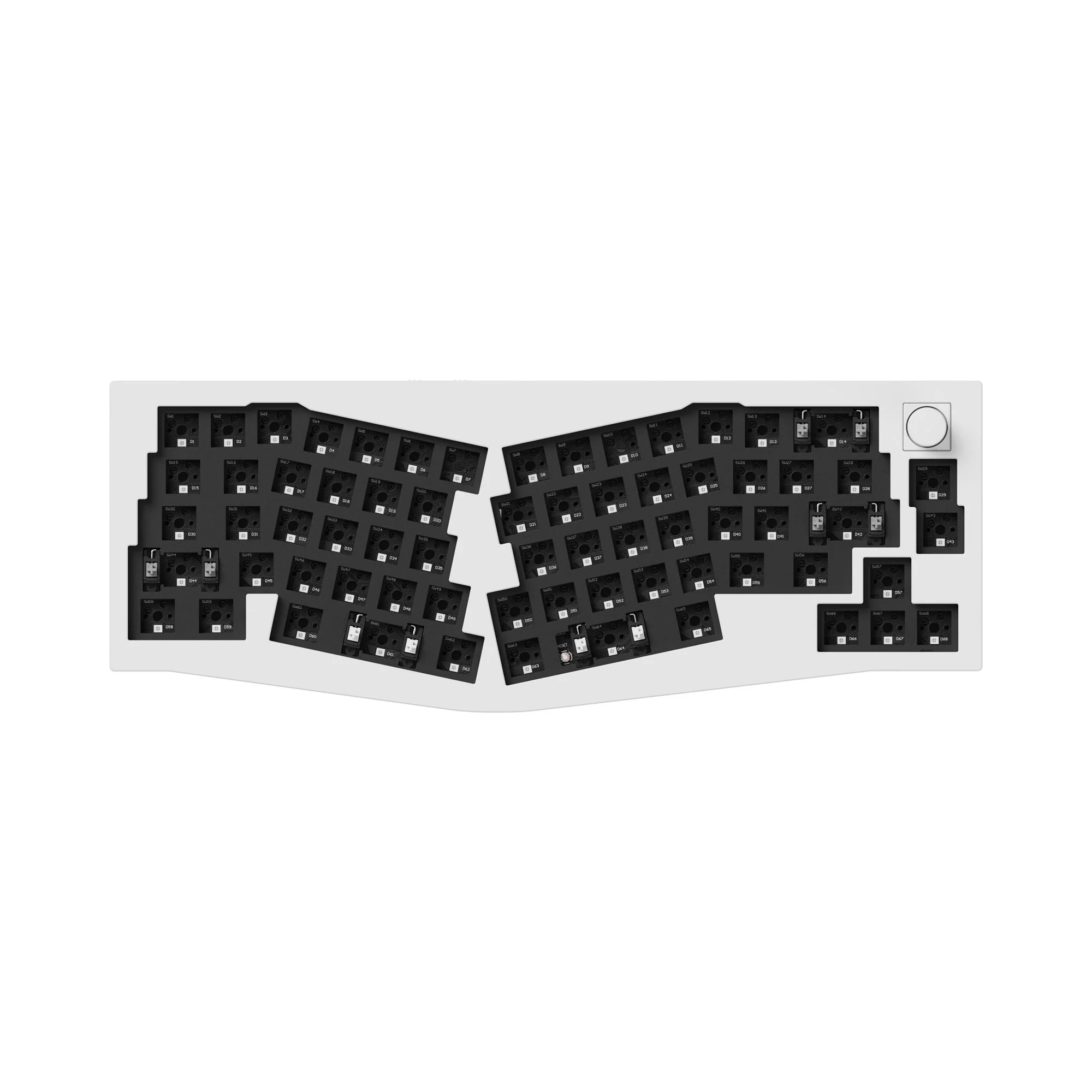 Teclado Mecânico Personalizado Sem Fio Keychron Q8 Pro (Layout Alice) QMK/VIA