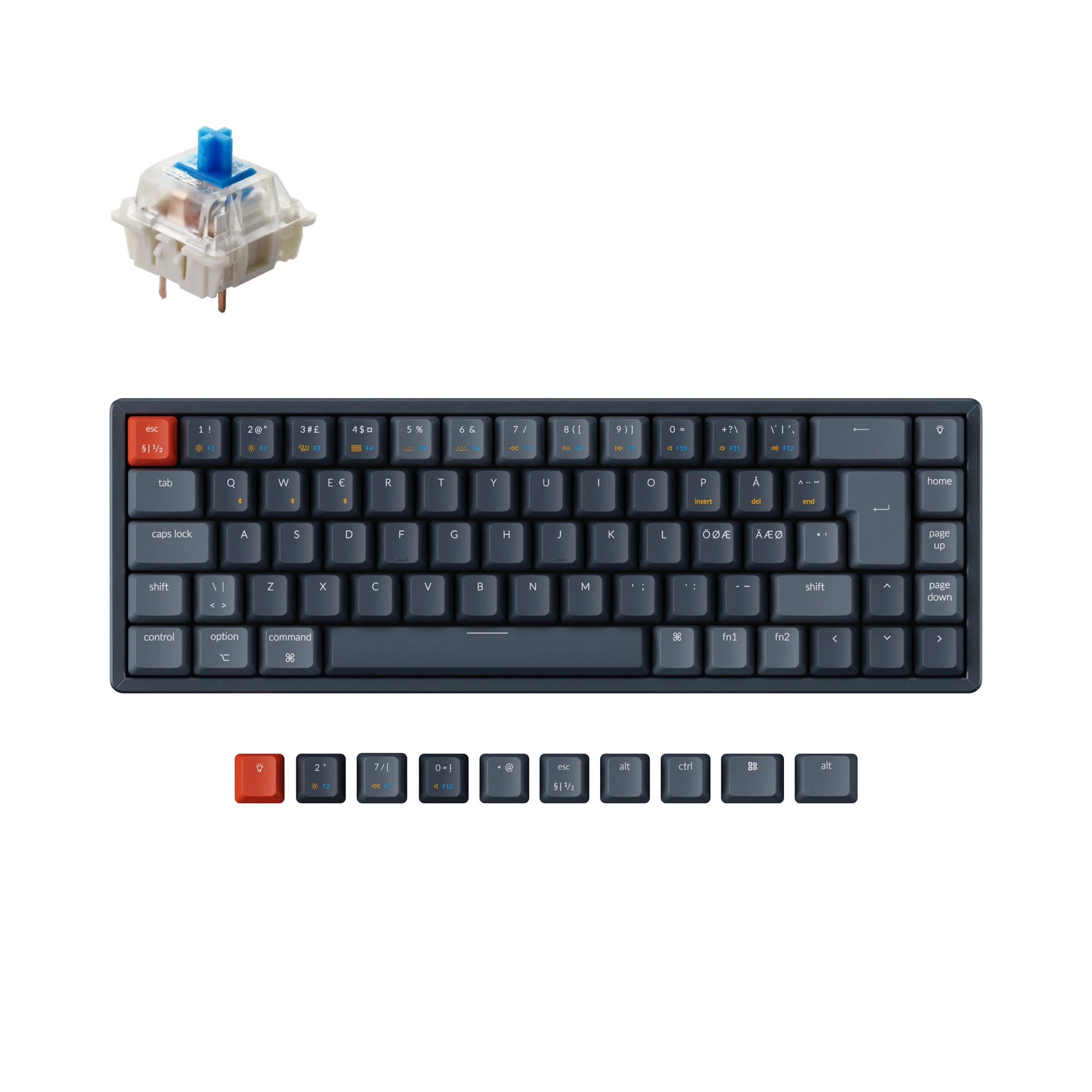 Tastiera meccanica wireless Keychron K6 (layout nordico ISO)